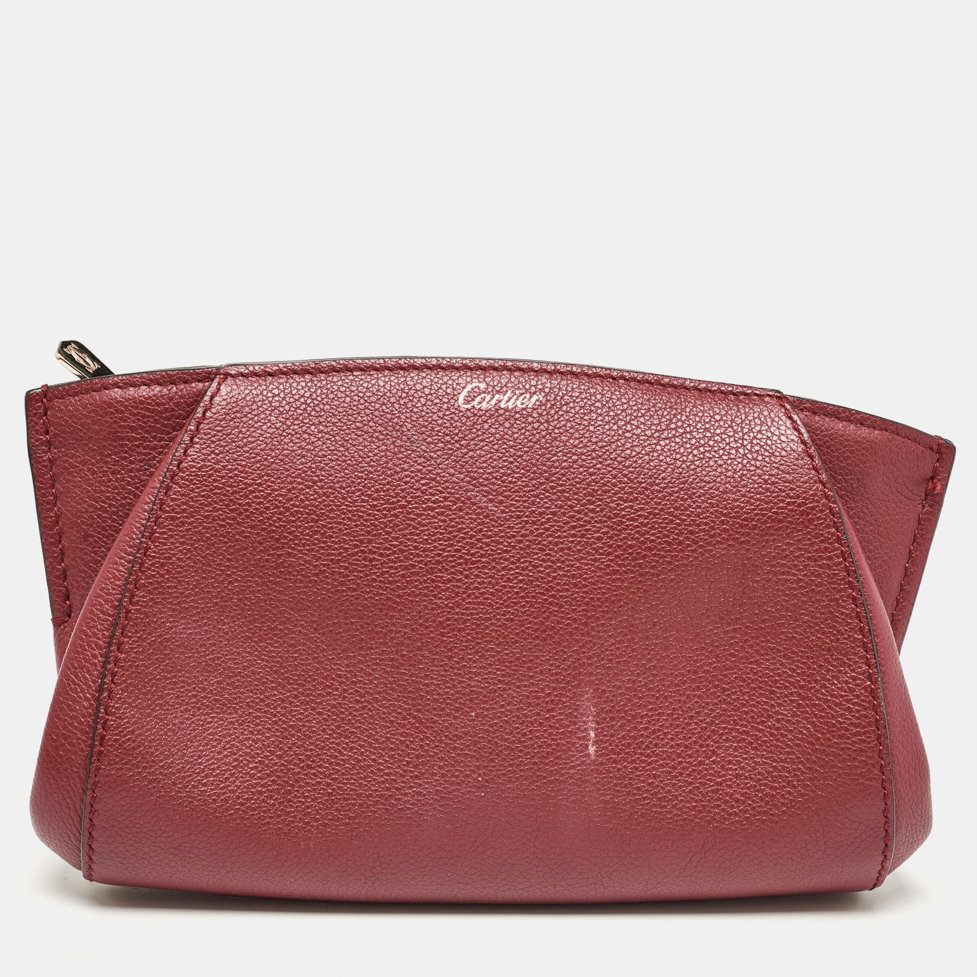 Pre-owned Cartier Clutch In Red