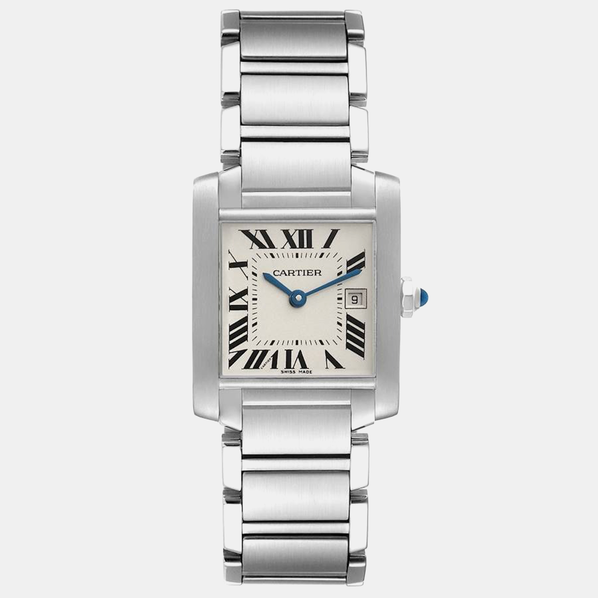 

Cartier Tank Francaise Midsize Steel Ladies Watch 25 mm, Silver