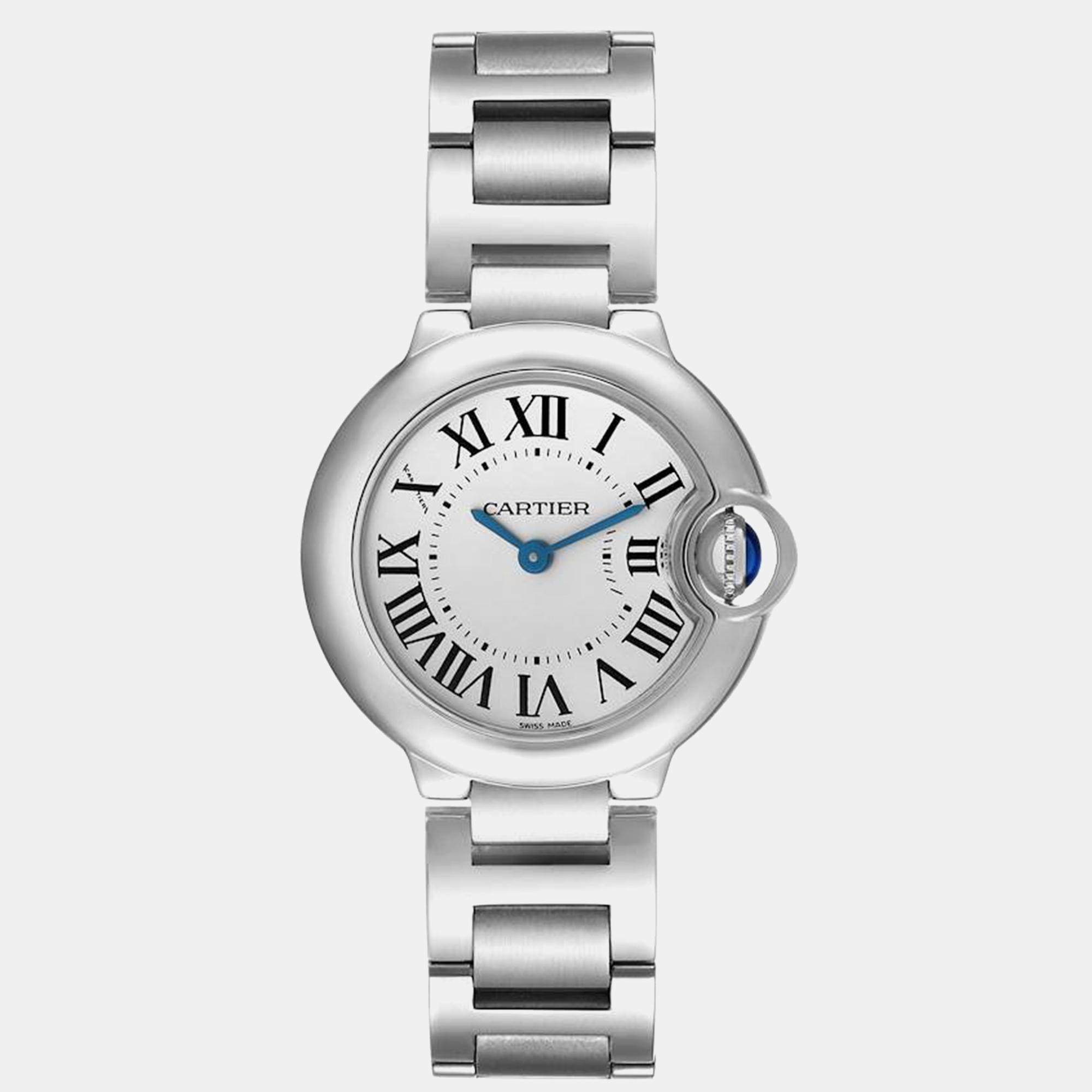 

Cartier Ballon Bleu Silver Dial Quartz Steel Ladies Watch W69010Z4 28 mm