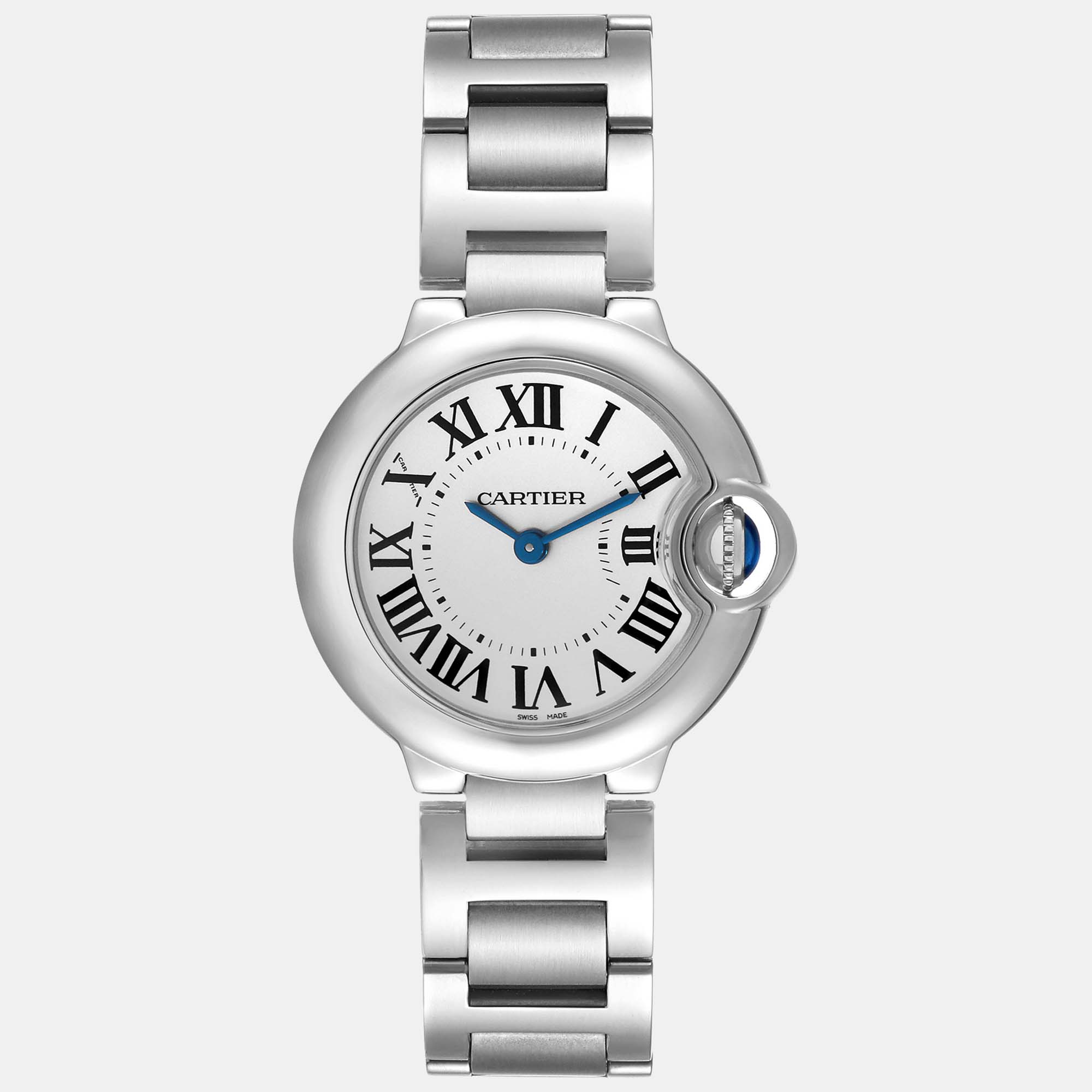 

Cartier Ballon Bleu Silver Dial Quartz Steel Ladies Watch 28.0 mm