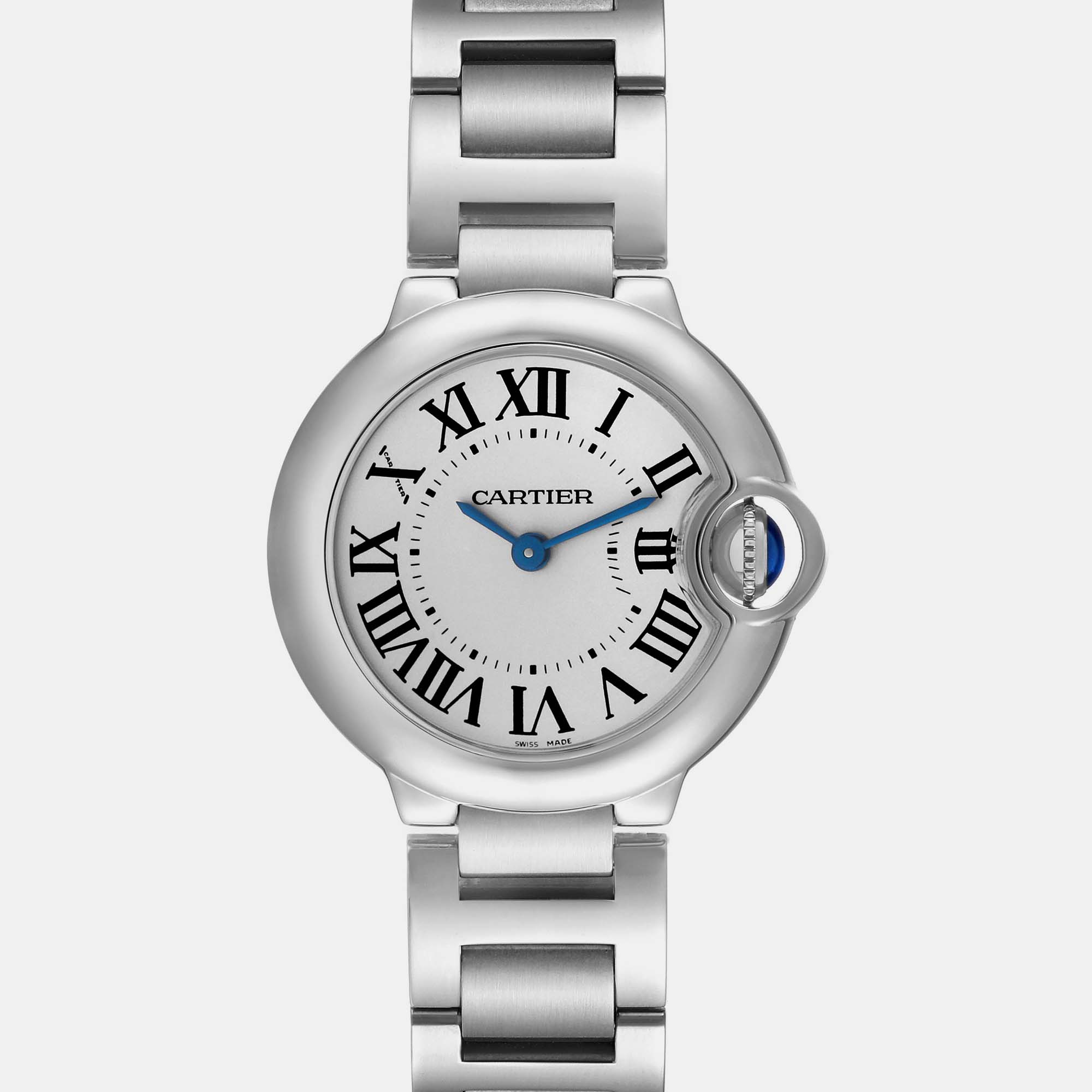 

Cartier Ballon Bleu Silver Dial Quartz Steel Ladies Watch W69010Z4 28 mm