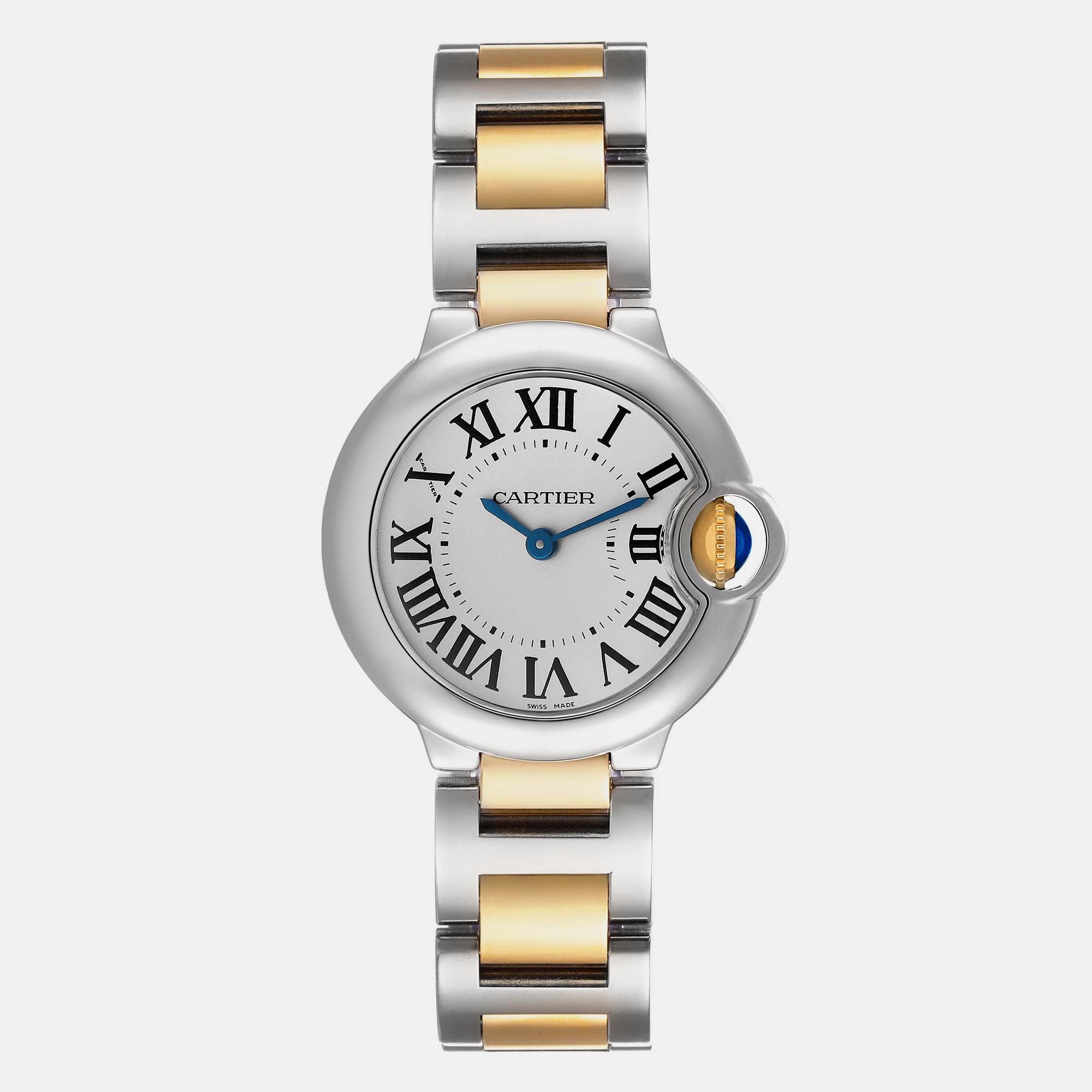 

Cartier Ballon Bleu  Steel Yellow Gold Ladies Watch W69007Z3, Silver