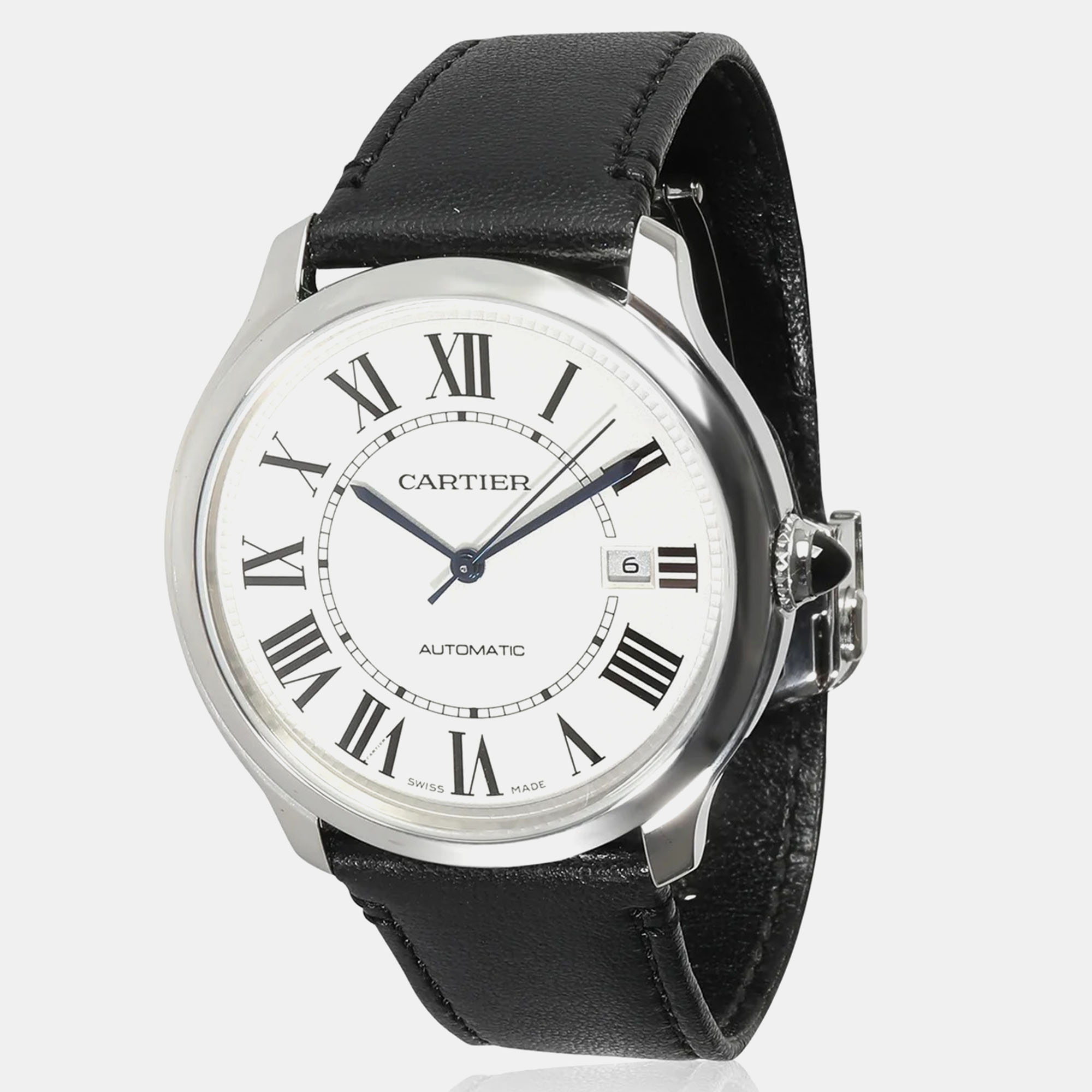 

Cartier Silver Stainless Steel Ronde Must WSRN0032 Automatic Women's Wristwatch 40 mm