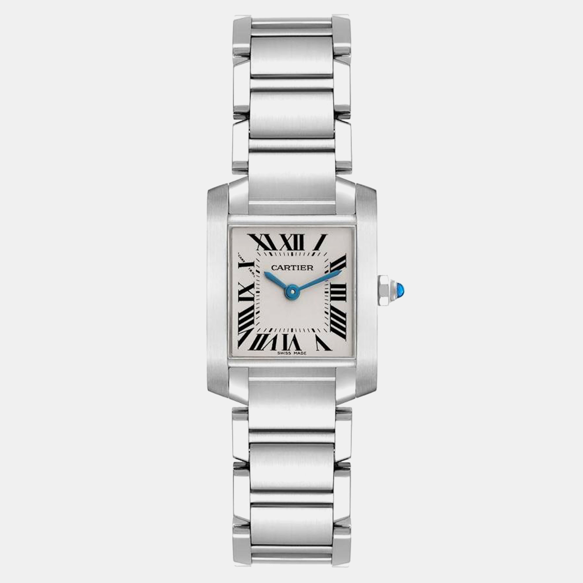 

Cartier Tank Francaise Small Silver Dial Steel Ladies Watch W51008Q3 20 mm x 25 mm