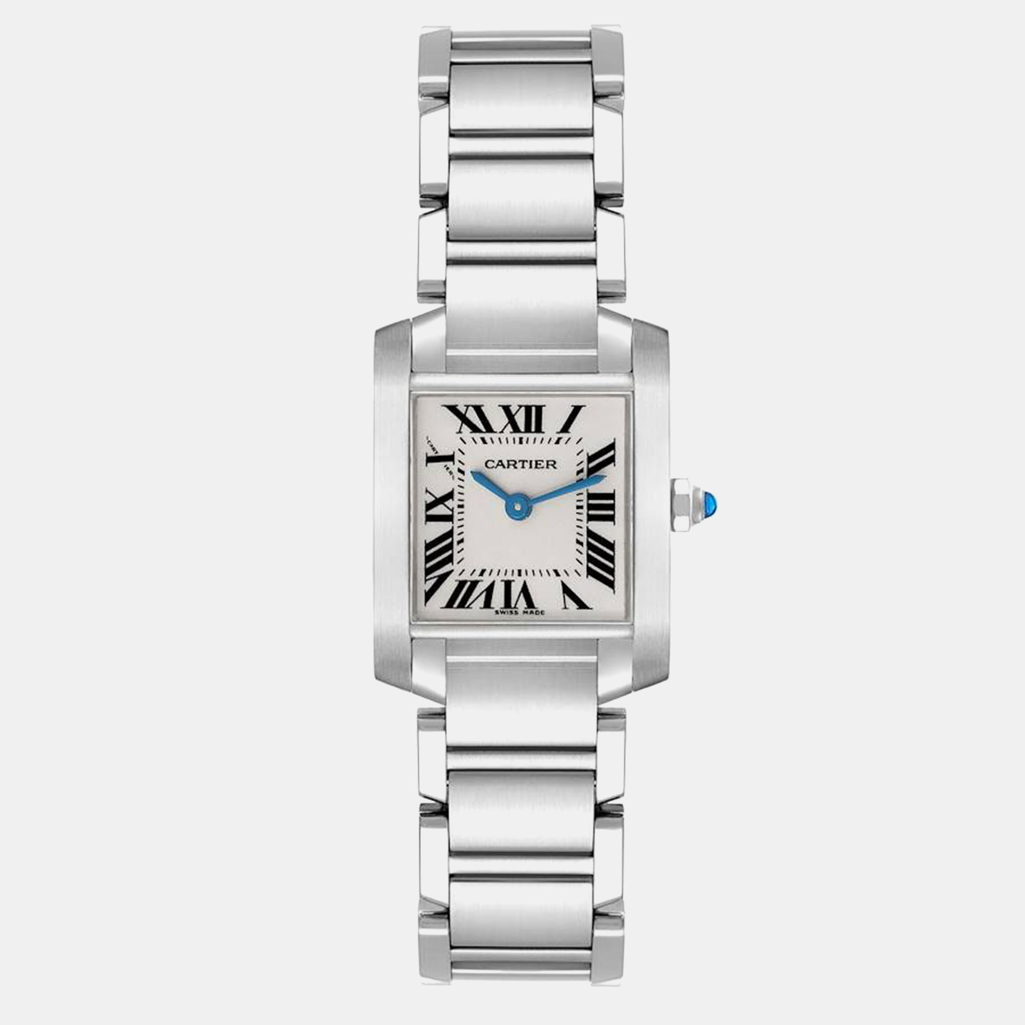 

Cartier Tank Francaise Small Silver Dial Steel Ladies Watch W51008Q3