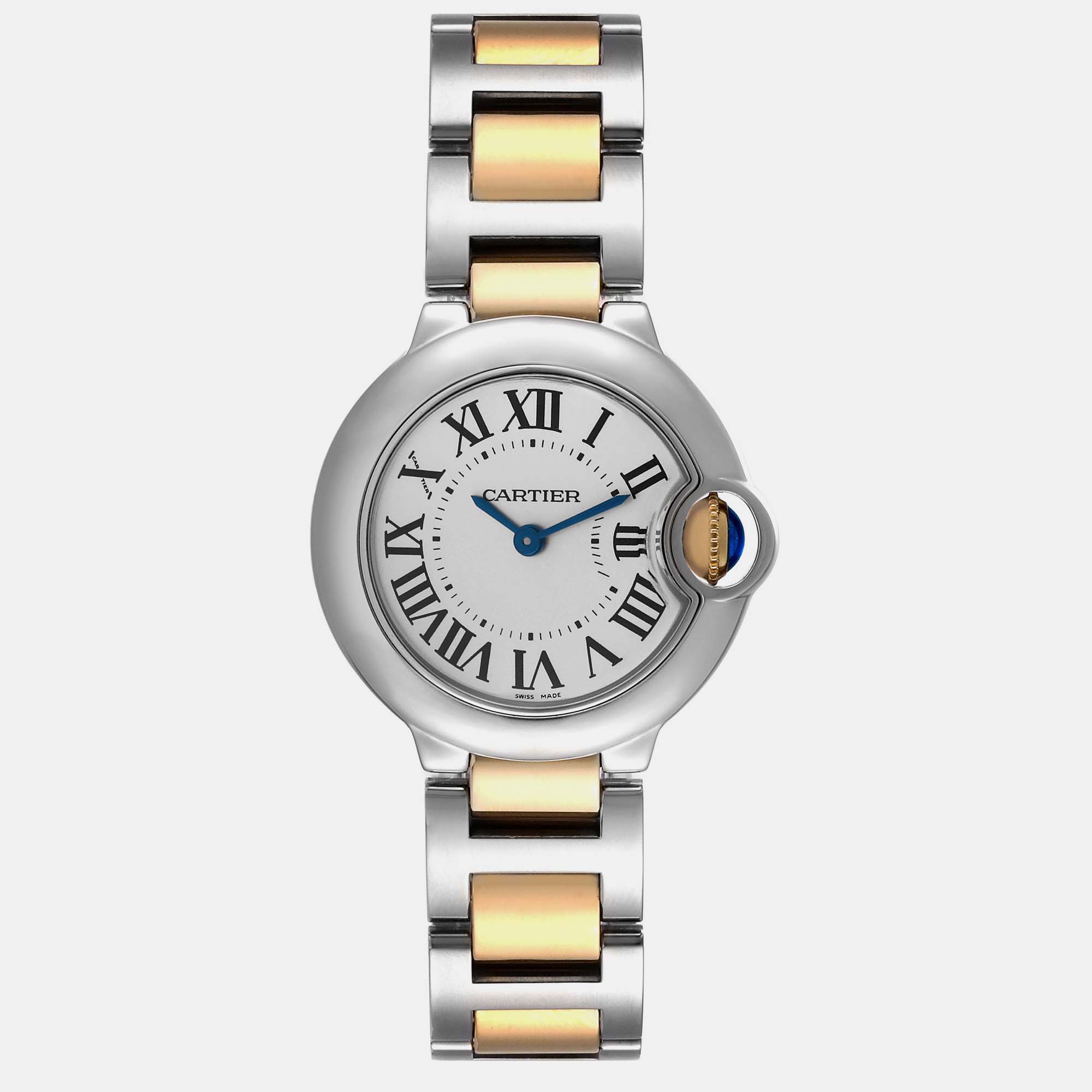 

Cartier Ballon Bleu  Steel Yellow Gold Ladies Watch W69007Z3, Silver