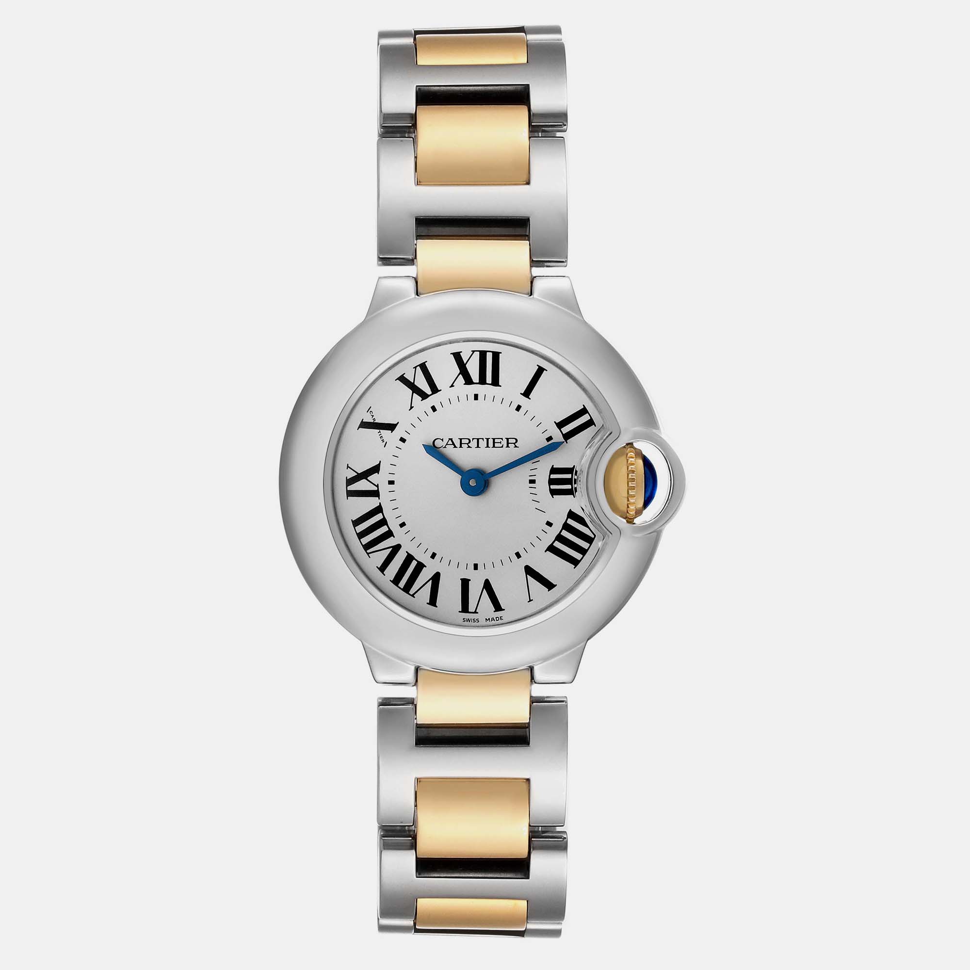 

Cartier Ballon Bleu  Steel Yellow Gold Ladies Watch W69007Z3, White