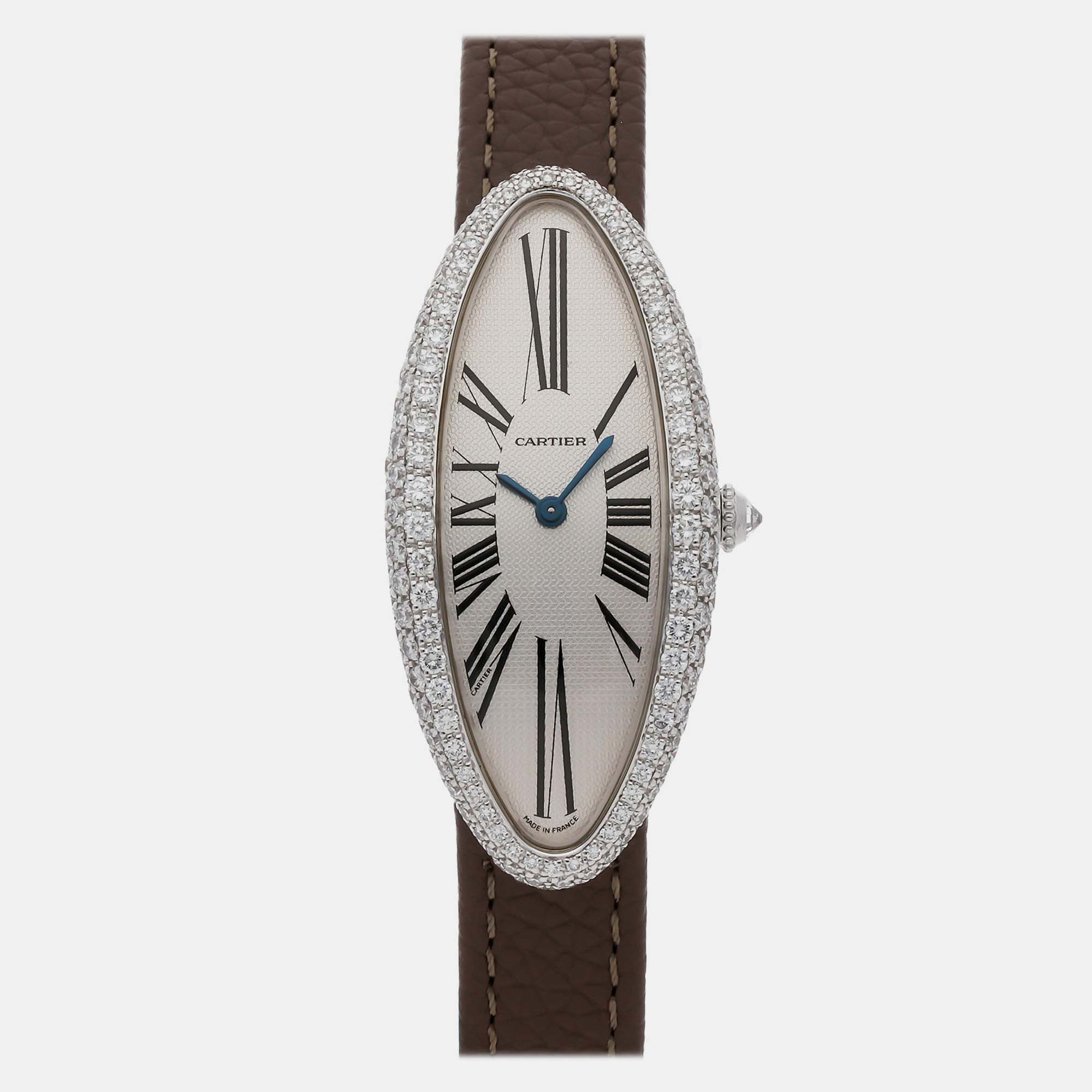 

Pre-Owned Cartier Baignoire Allonge WB510931, Silver