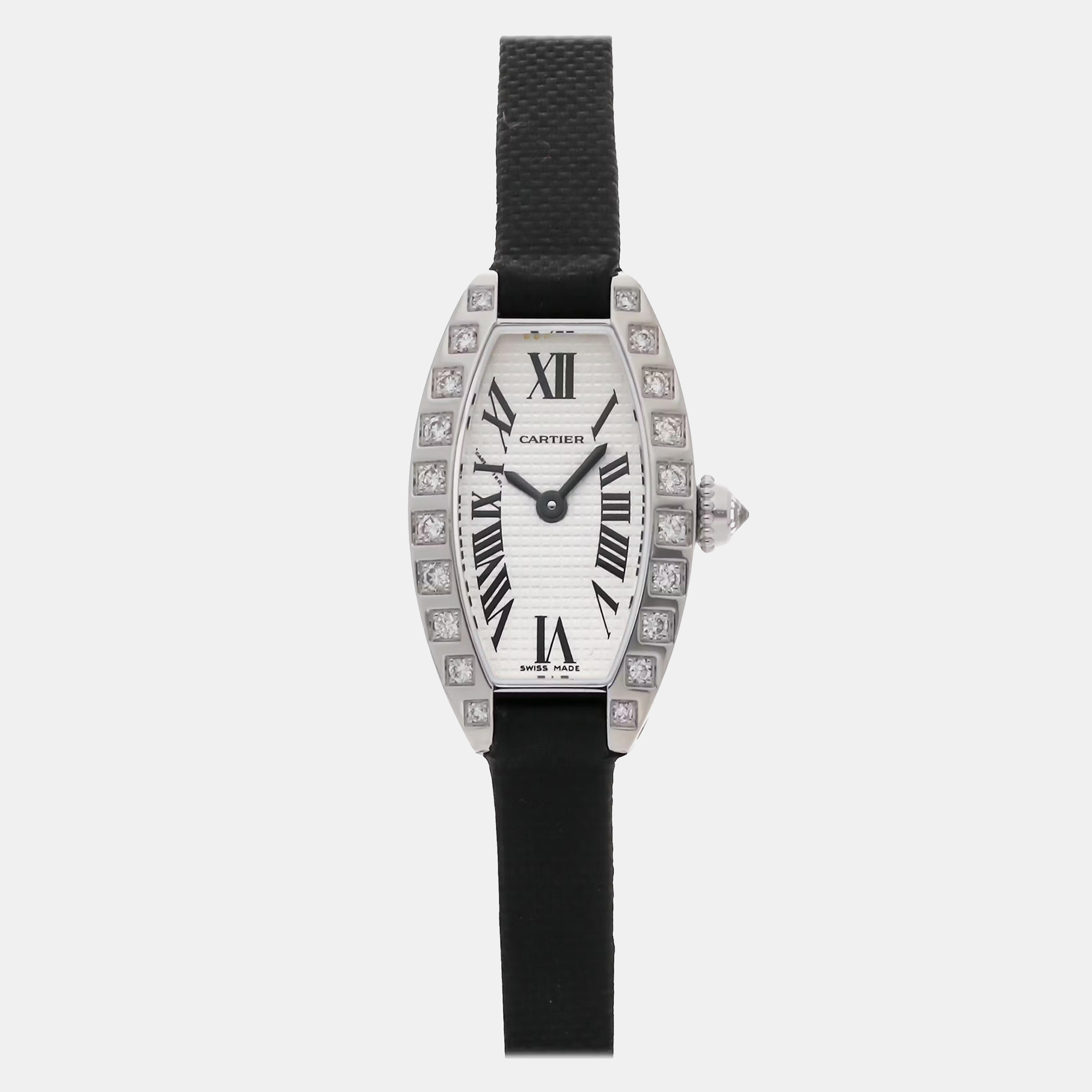 

Pre-Owned Cartier Mini Tonneau, White