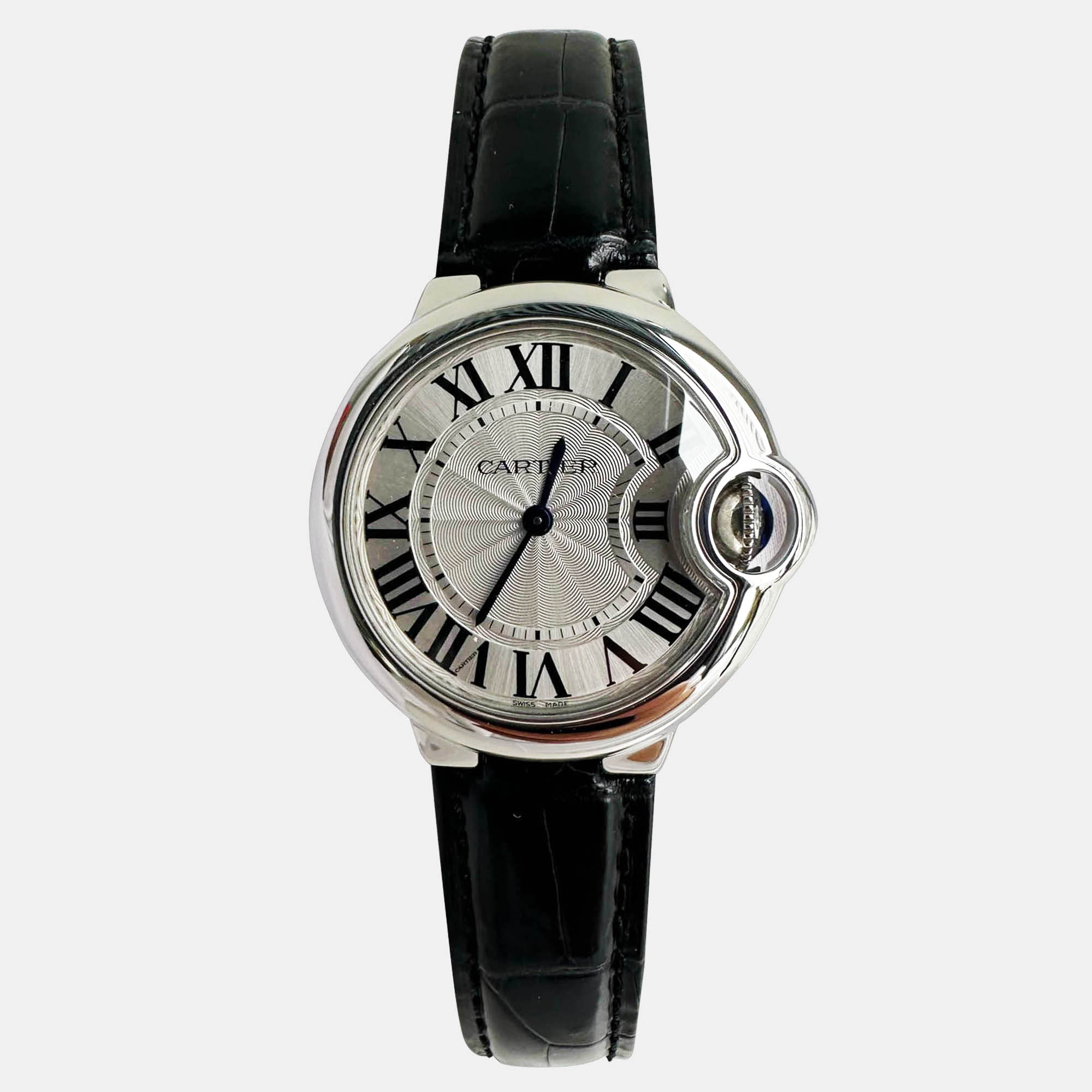 

Cartier Blue Balloon Quartz Women's Wristwatch 33 mm, Silver