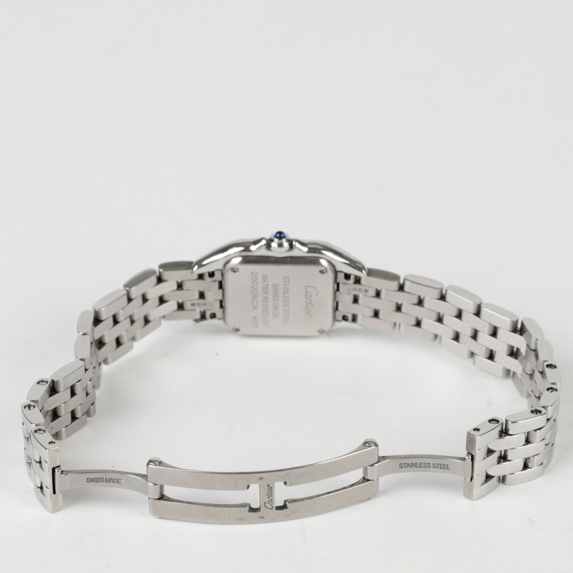 Cartier White Stainless Steel Panthere W4PN0007 Quartz Women`s Wristwatch 20 mm 