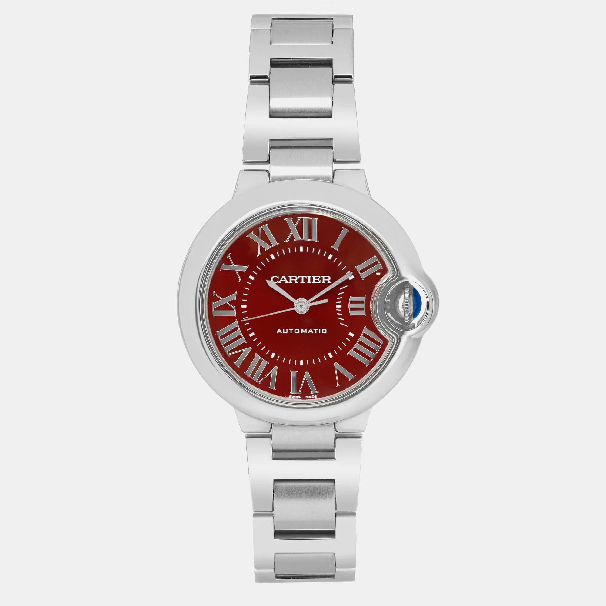 

Cartier Red Stainless Steel Ballon Bleu