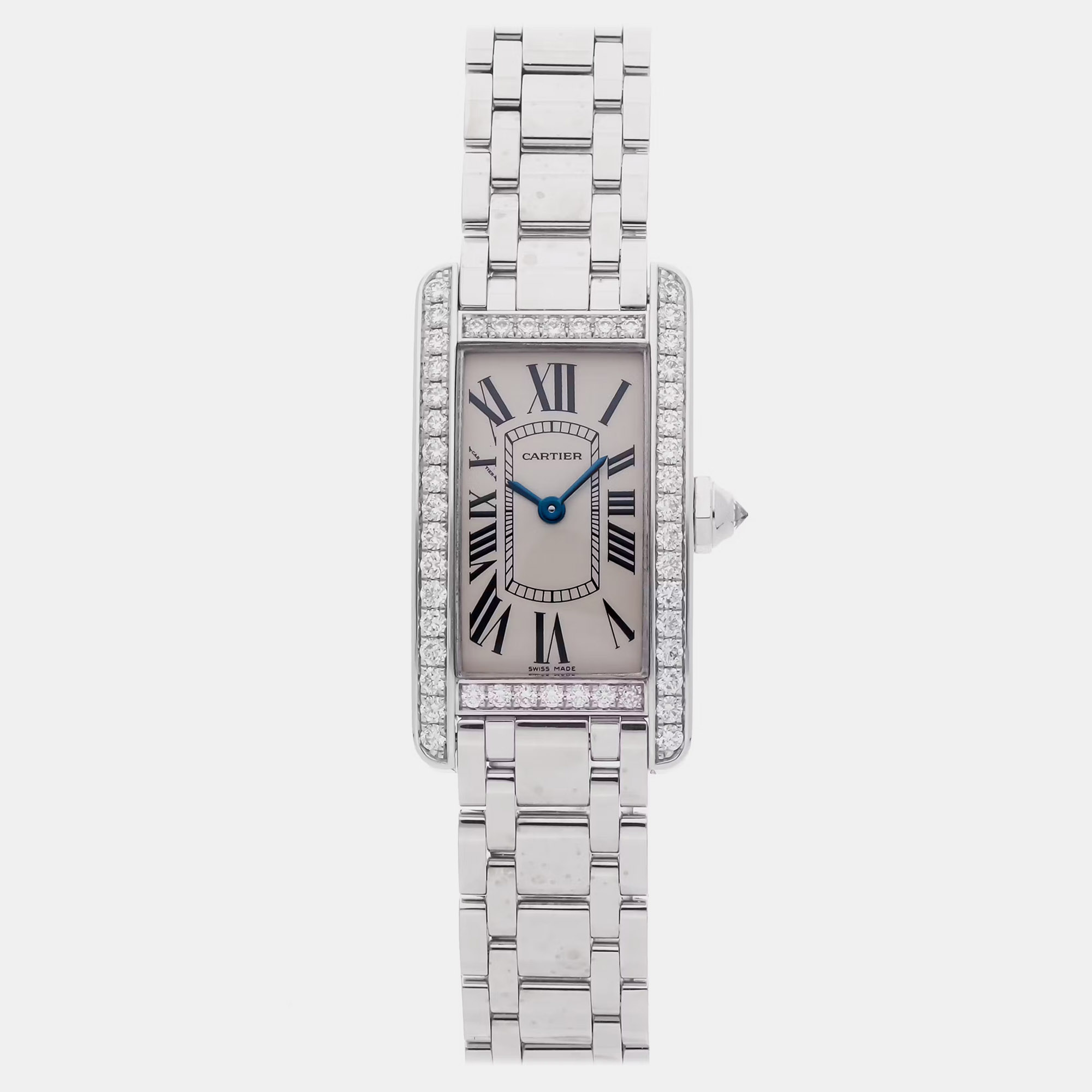 

Pre-Owned Cartier Tank Americaine Woman Watch, Silver