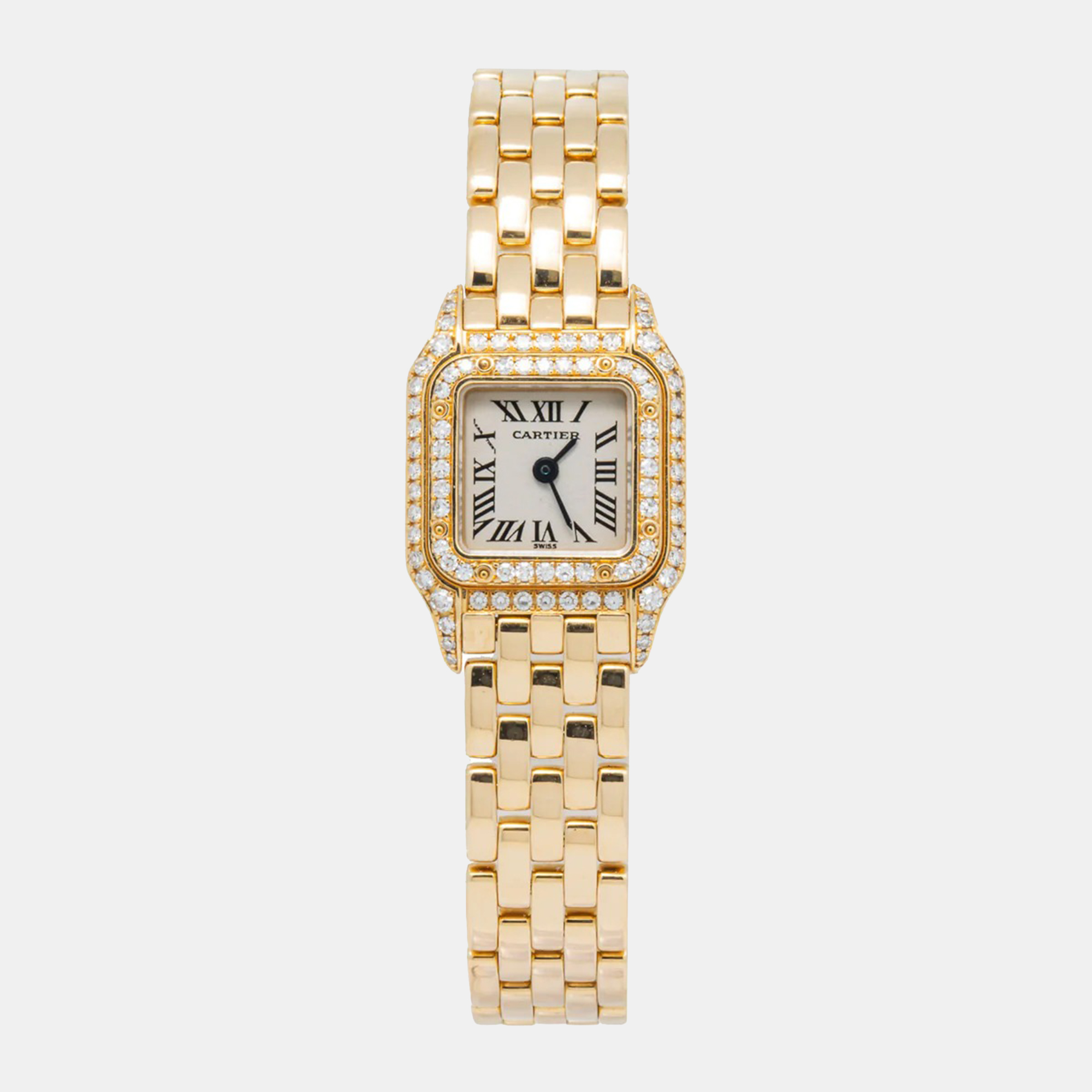 Cartier Panthere 2360 Quartz Cream 18K Yellow Gold Women’s Wristwatch 17 mm