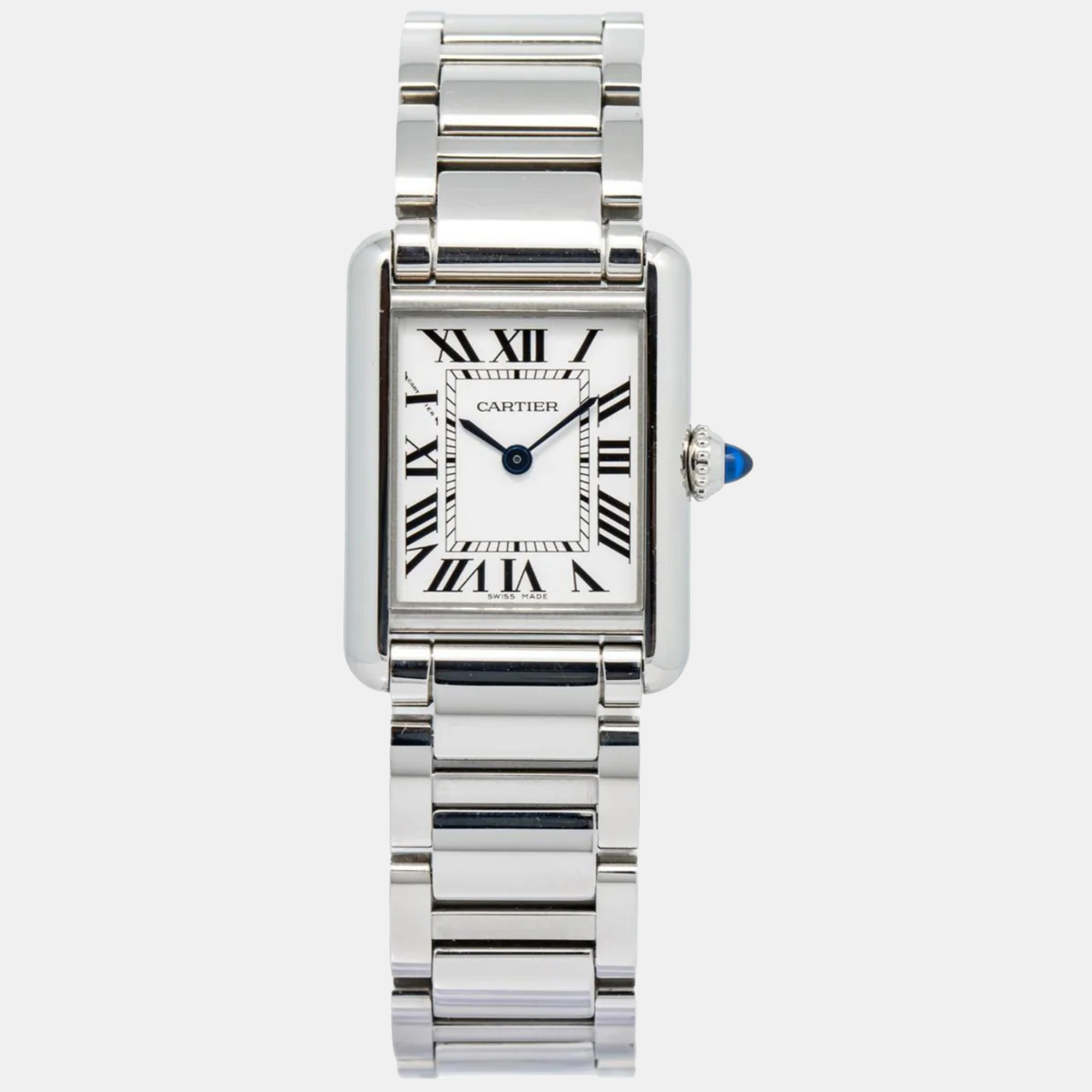 Cartier Tank Must WSTA0051 Quartz Silver Stainless Steel Women’s Wristwatch 22 mm