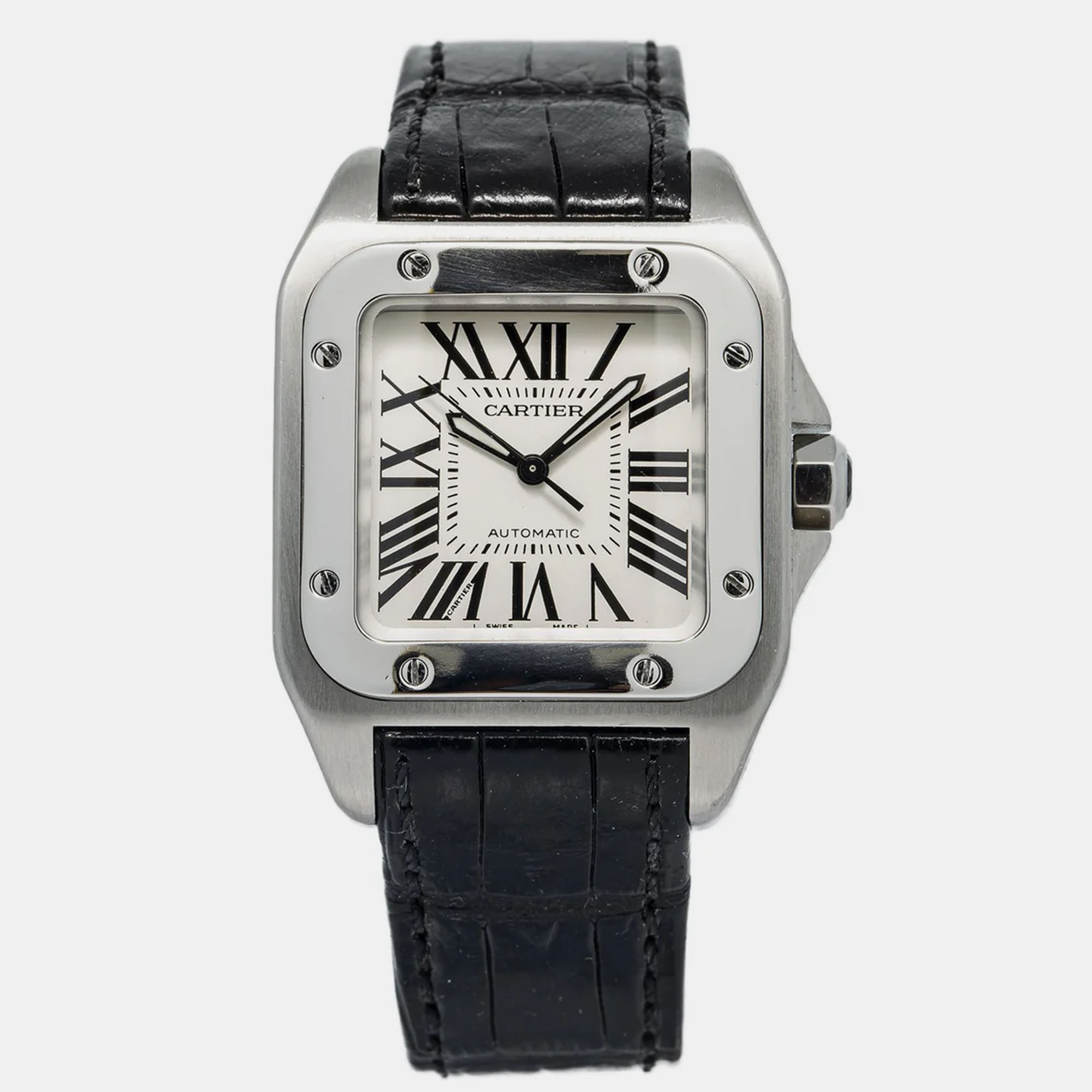 

Cartier Santos 100 W20106X8 Automatic Silver Stainless Steel Women's Wristwatch 33 mm