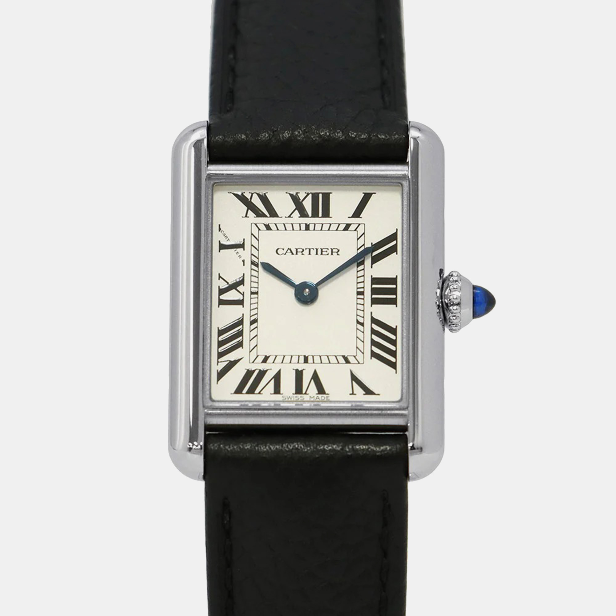 Cartier Tank WSTA0042 Quartz Silver Stainless Steel Women’s Wristwatch 22 mm