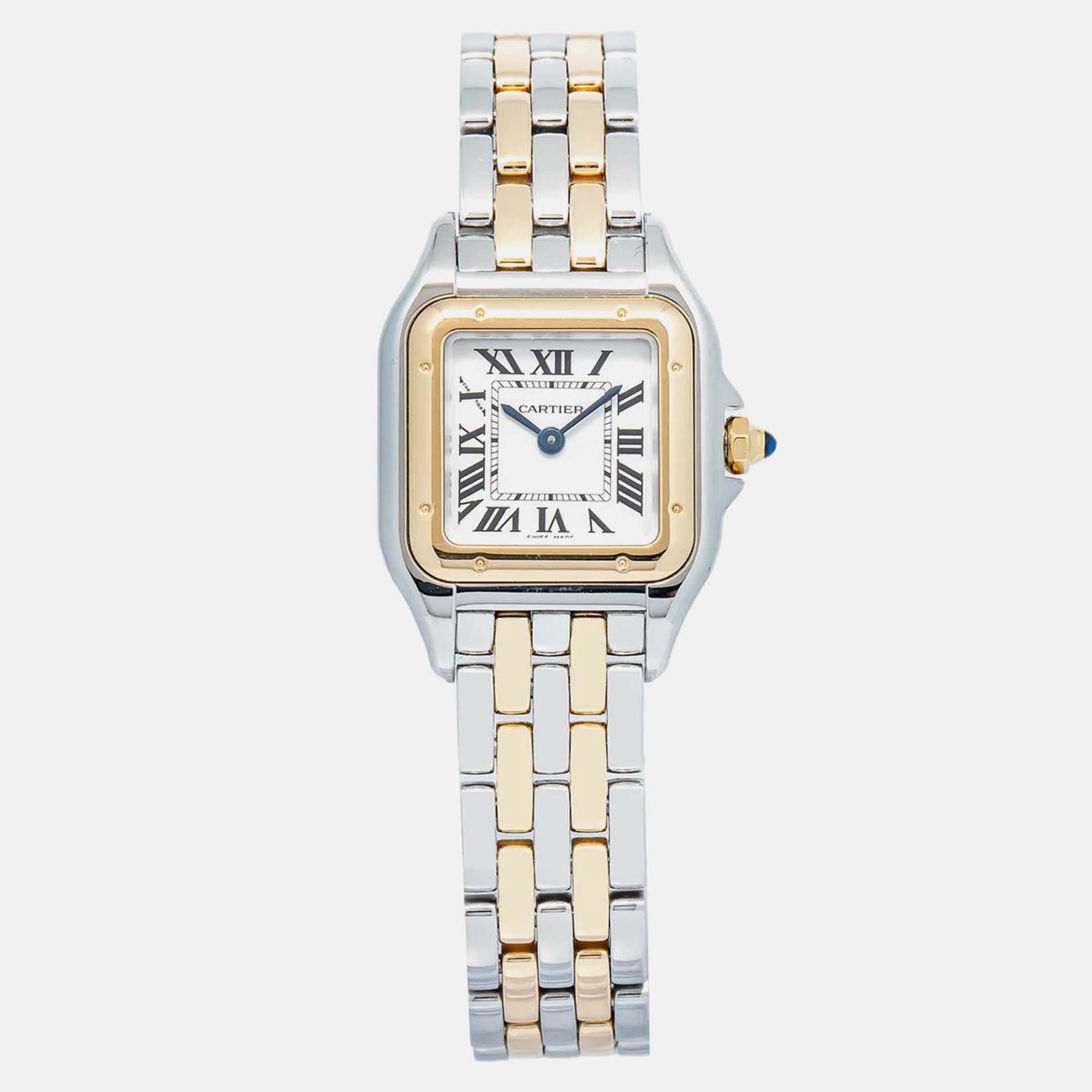 Cartier Panthere W2PN0006 Quartz White 18k Yellow Gold Women’s Watch 22 mm
