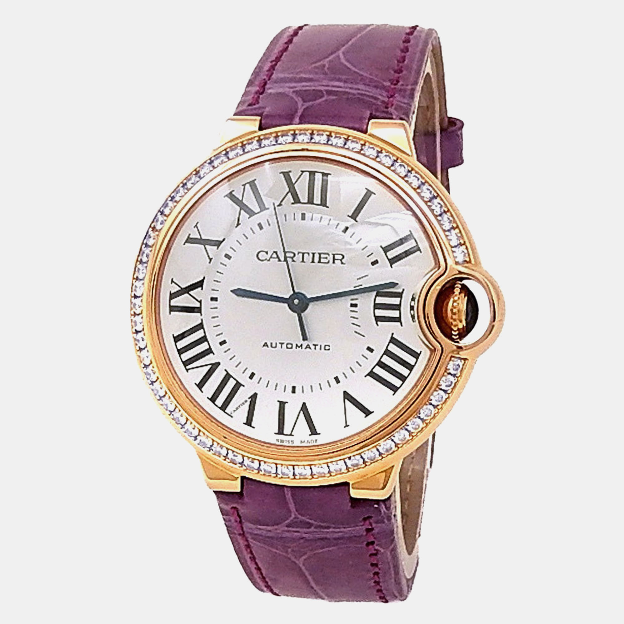 

Cartier Ballon Bleu WJBB0034 Automatic Silver 18k Rose Gold Women's Wristwatch 36 mm