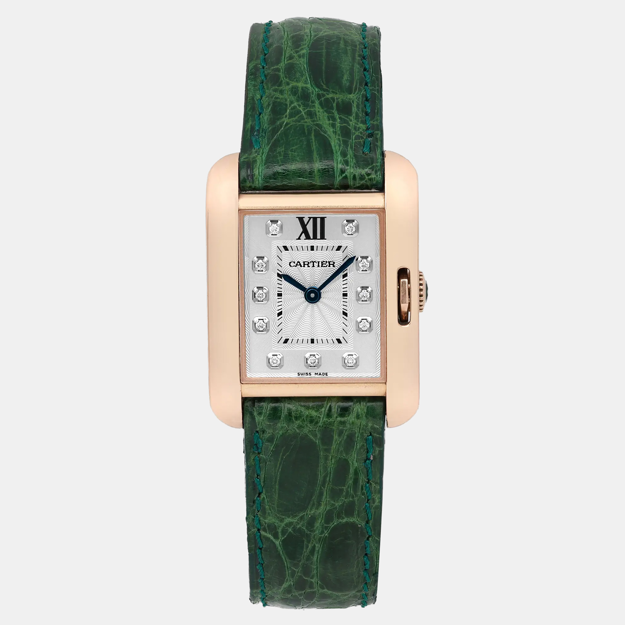 

Cartier Tank Anglaise WJTA0007 Quartz Silver 18K Rose Gold Women's Wristwatch 23 mm