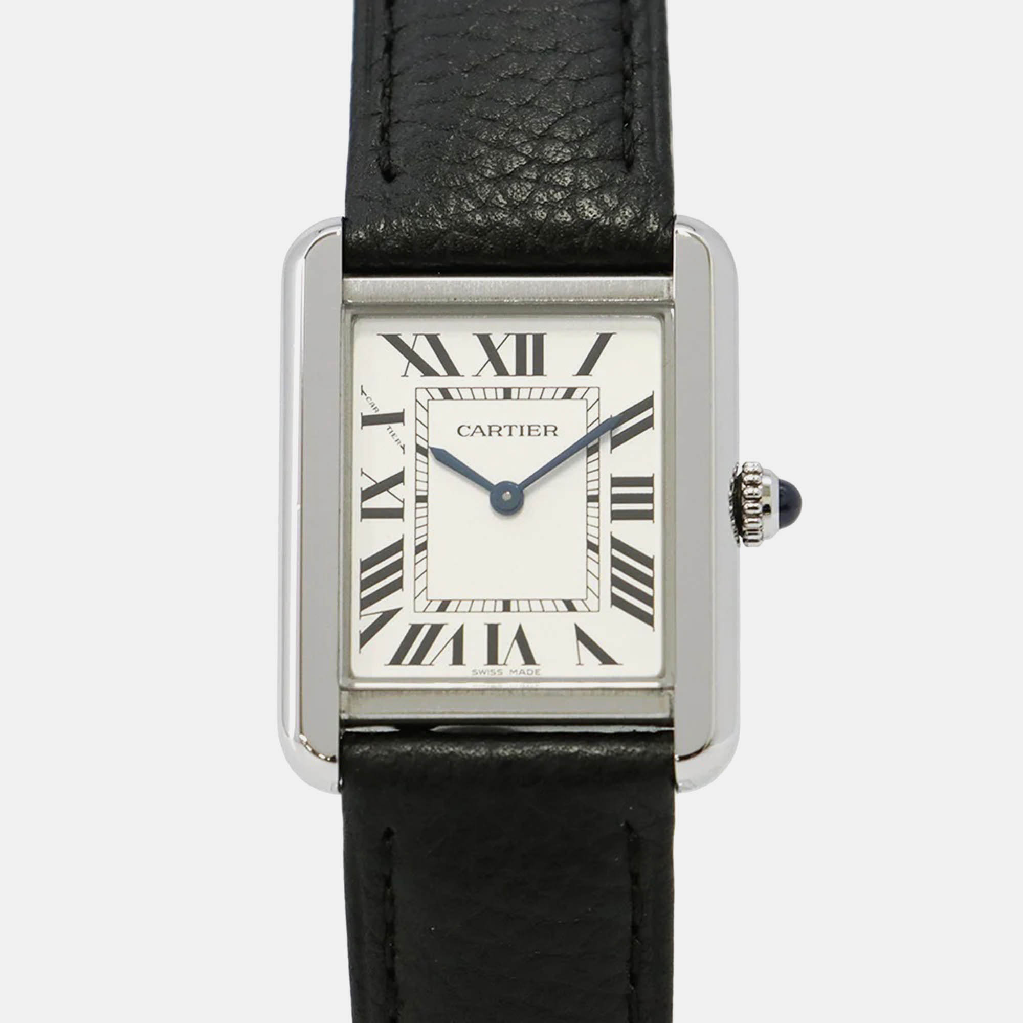 

Cartier Tank Solo WSTA0030 Quartz Silver Stainless Steel Women's Wristwatch 24 mm