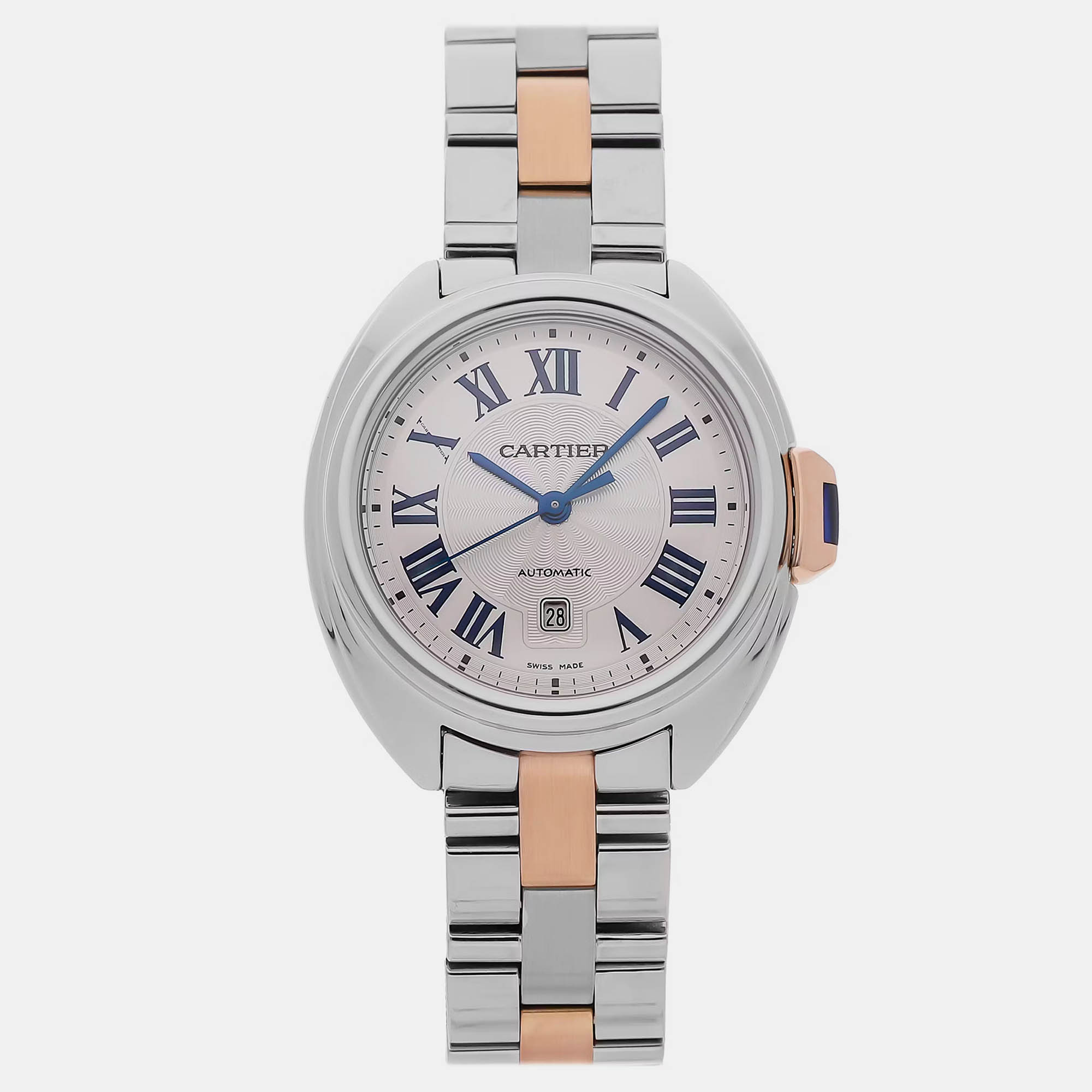 

Cartier Clé De Cartier W2CL0004 Automatic Silver Stainless Steel & 18k Rose Gold Unisex Wristwatch 40 mm