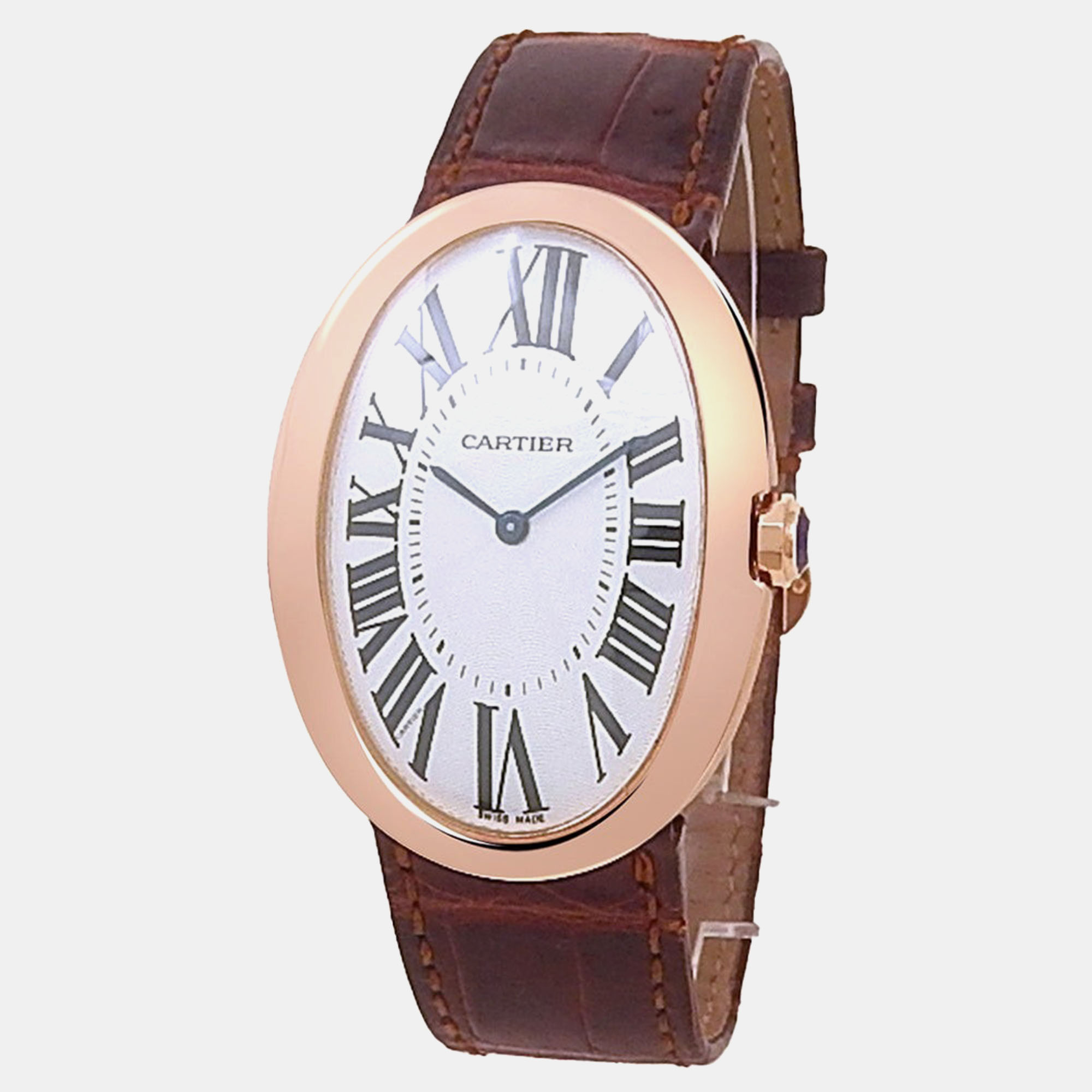 

Cartier Baignoire W8000002 Automatic Silver 18K Rose Gold Women’s Wristwatch 34 mm