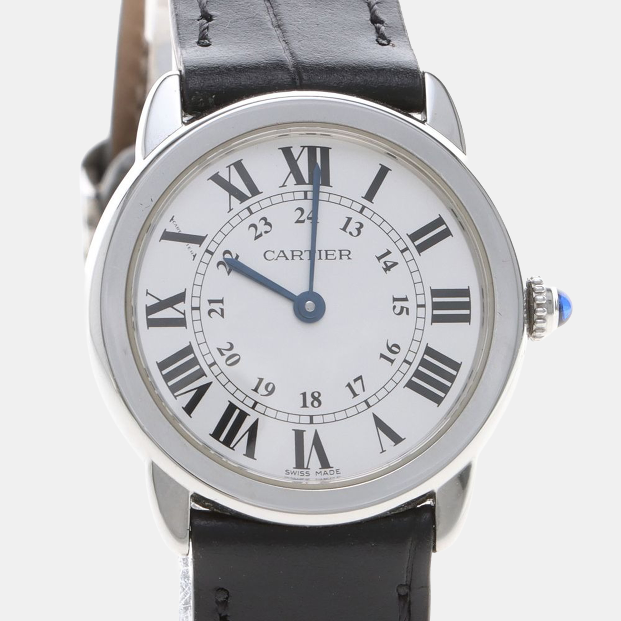 

Cartier Ronde Solo W6700155 Quartz Stainless Steel Womens Wristwatch 29.5 mm, White