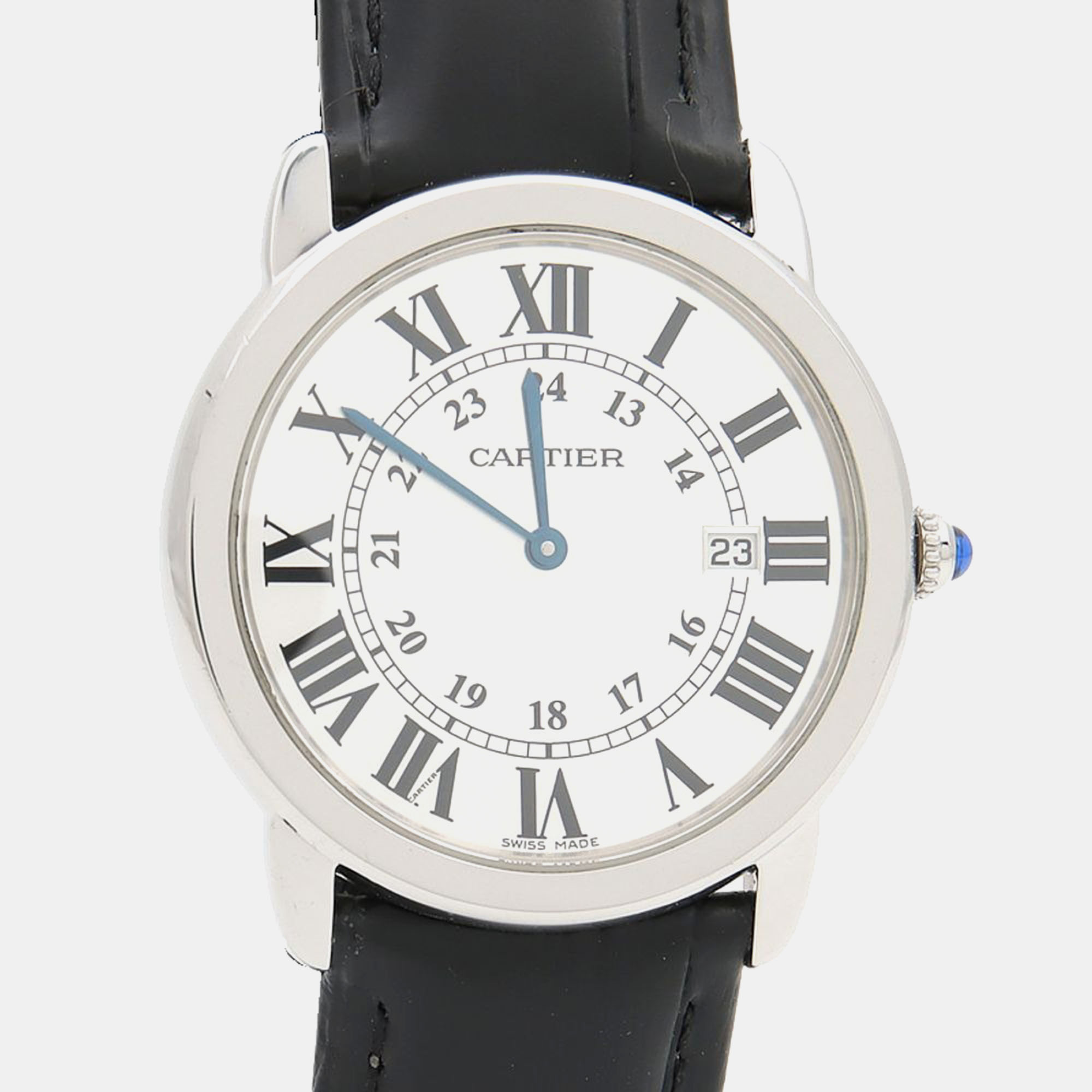 

Cartier Ronde Solo W6700255 Quartz Stainless Steel Womens Wristwatch 36 mm, White