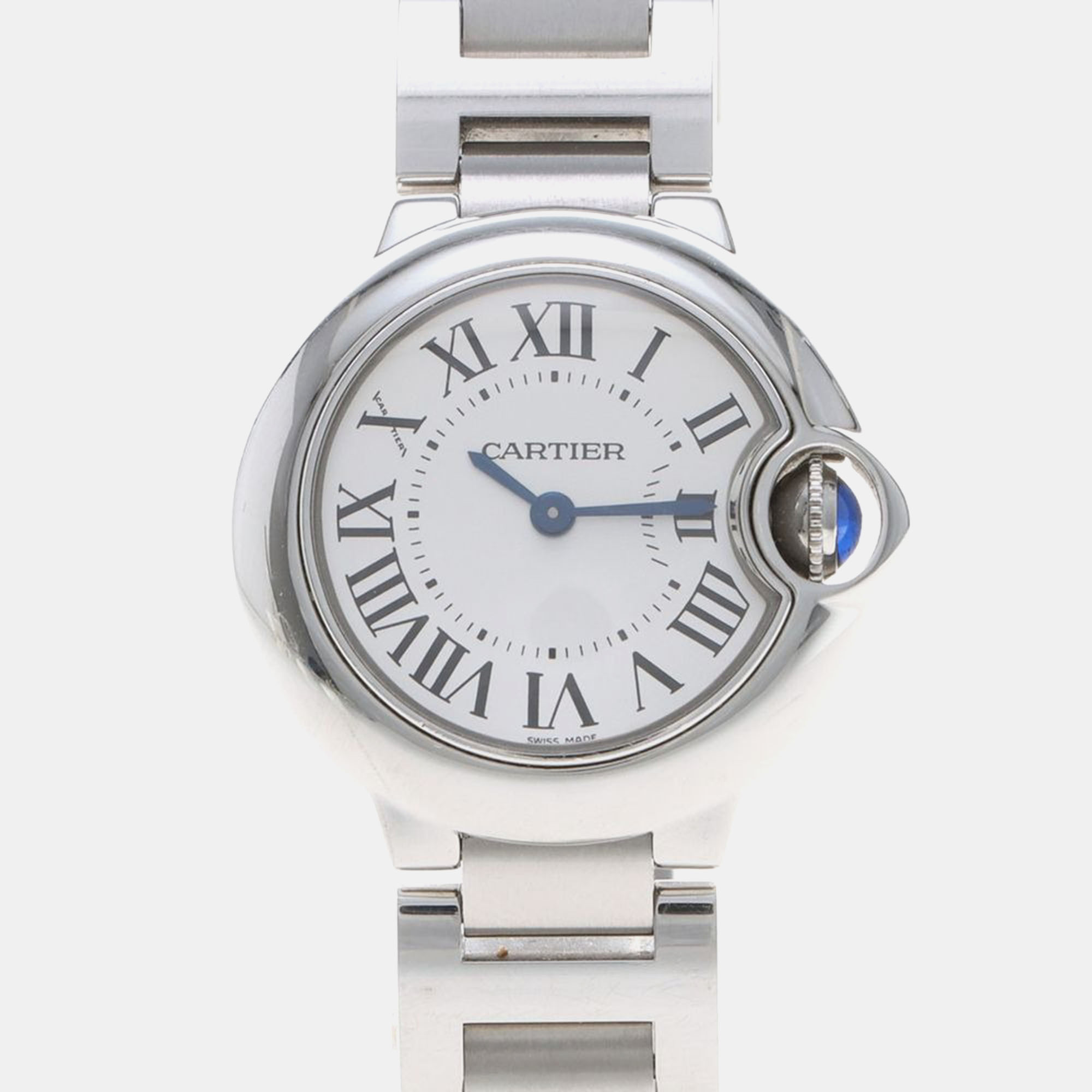 

Cartier Ballon Bleu W69010Z4 Quartz Stainless Steel Women's Wristwatch 28 mm, Silver