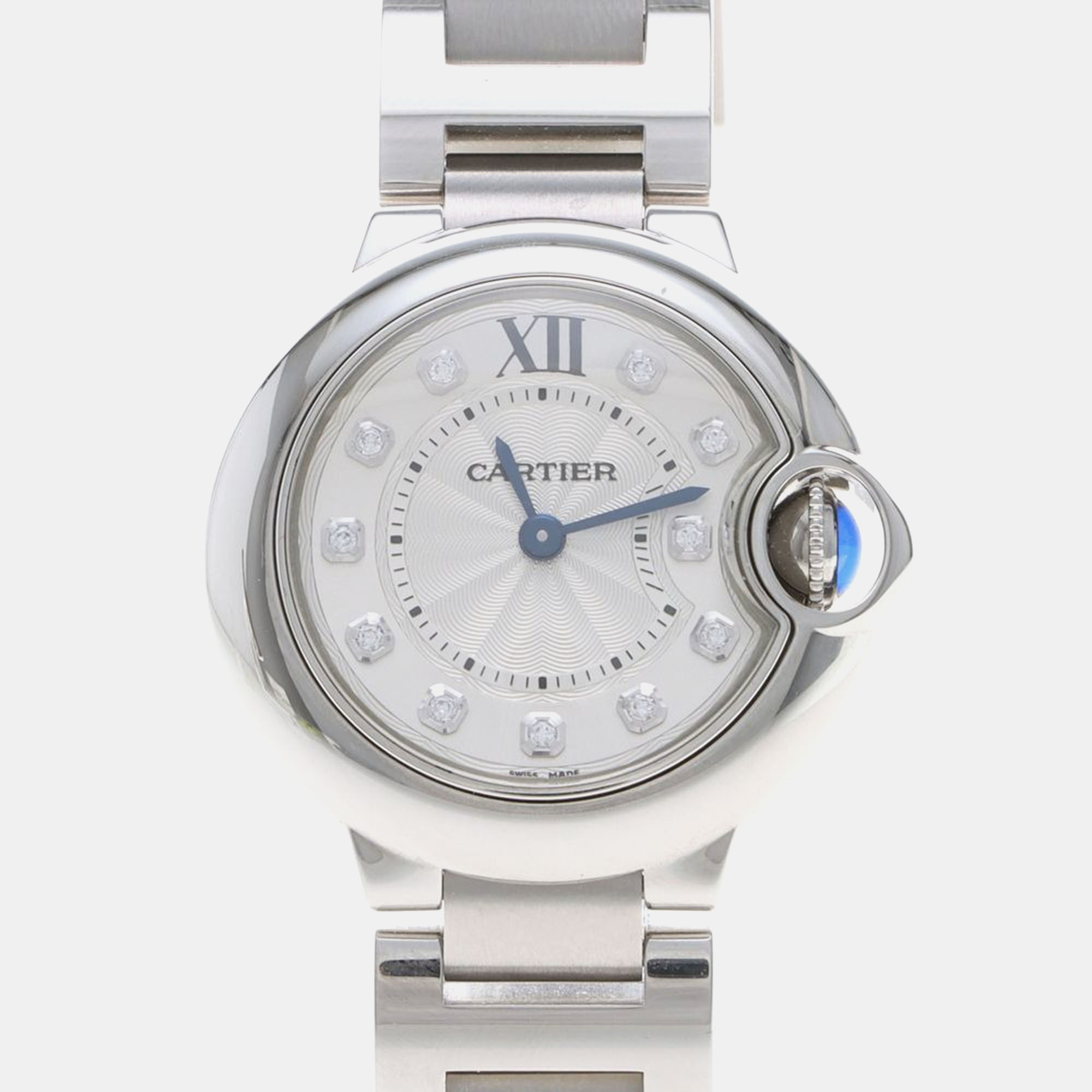 

Cartier Ballon Bleu WE902073 Quartz Stainless Steel Women's Wristwatch 28 mm, Silver