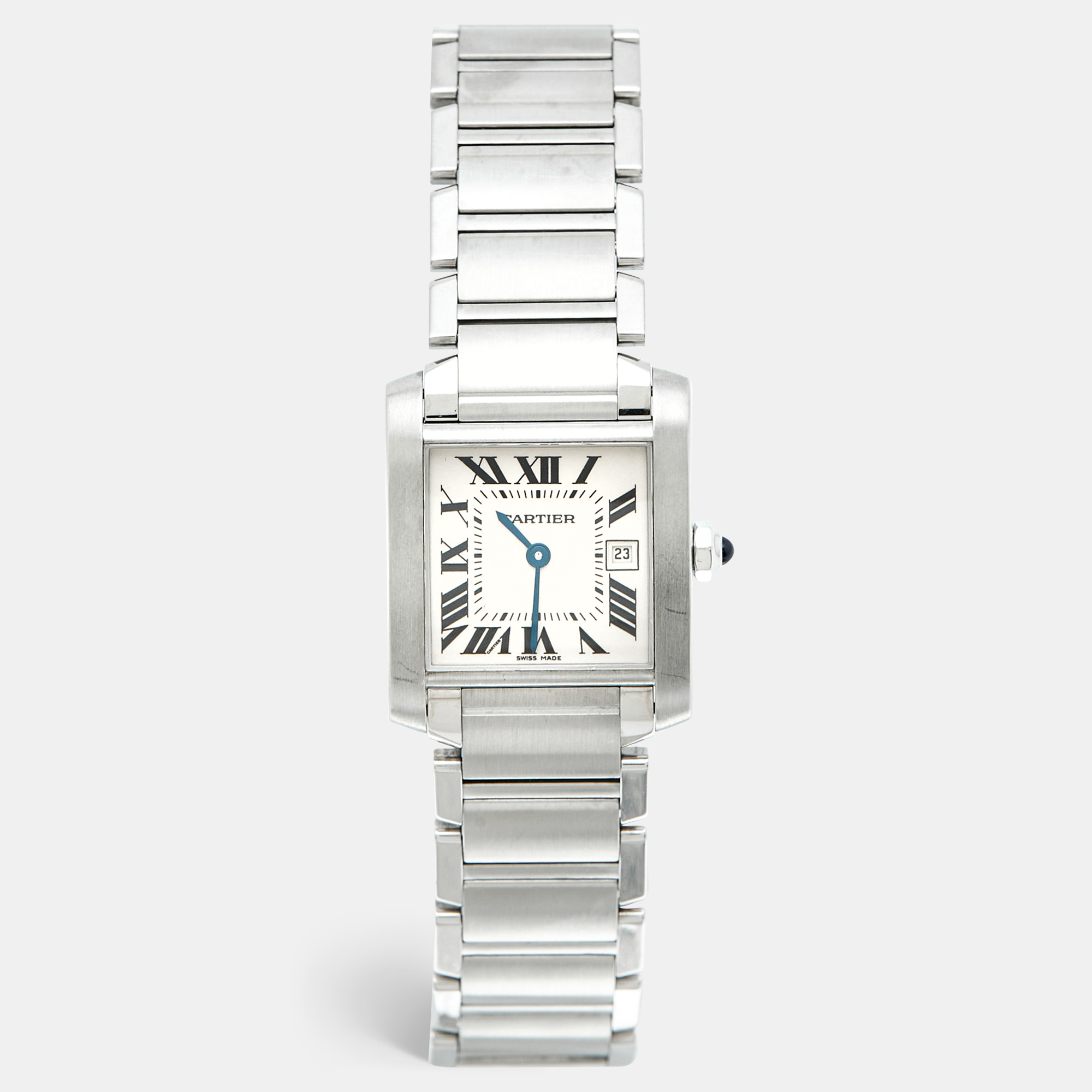 

Cartier Tank Francaise W51011Q3 Silver White Dial Stainless Steel Women's Wriswatch