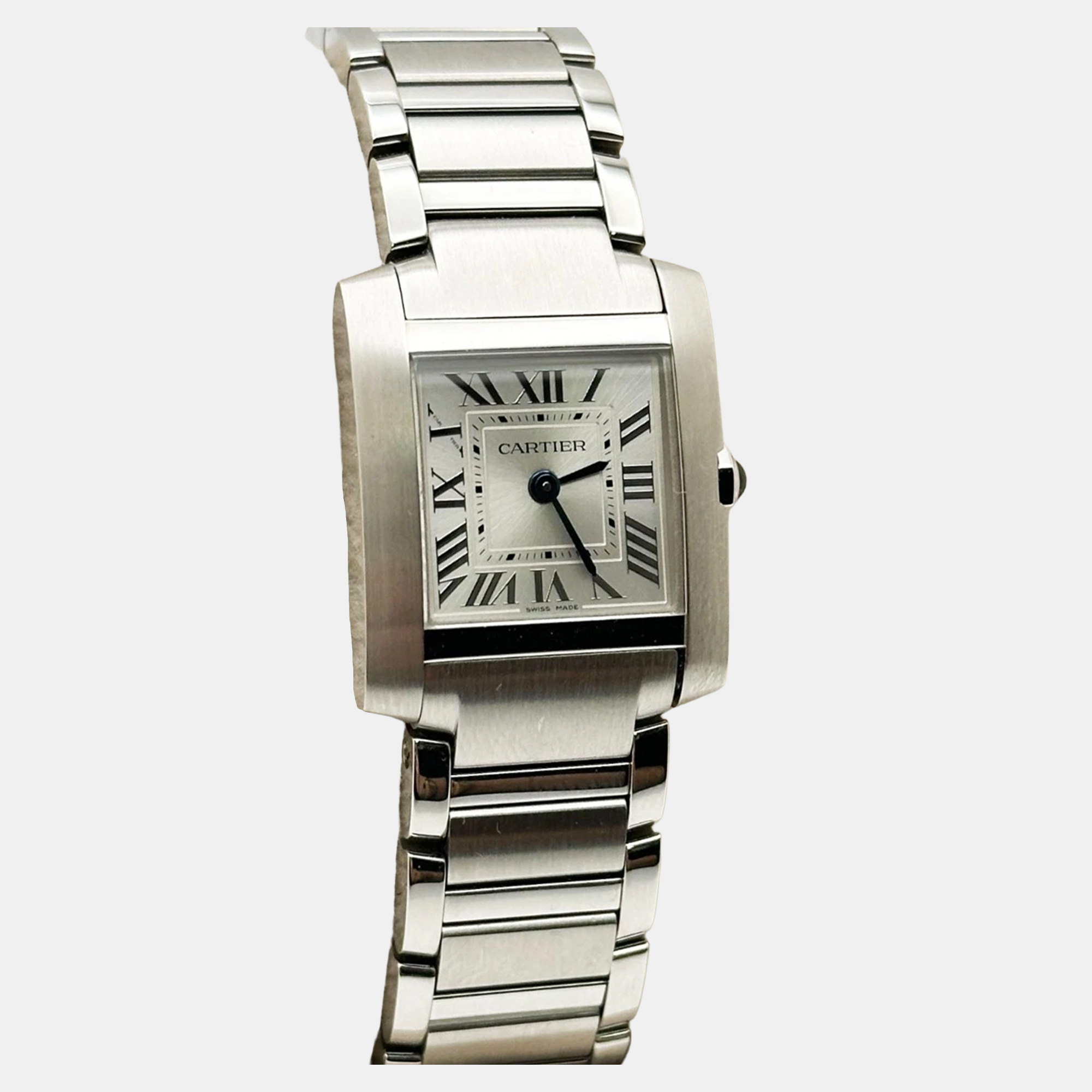 

Cartier Tank WSTA0065 Quartz Silver Stainless Steel Women Wristwatch 26 mm