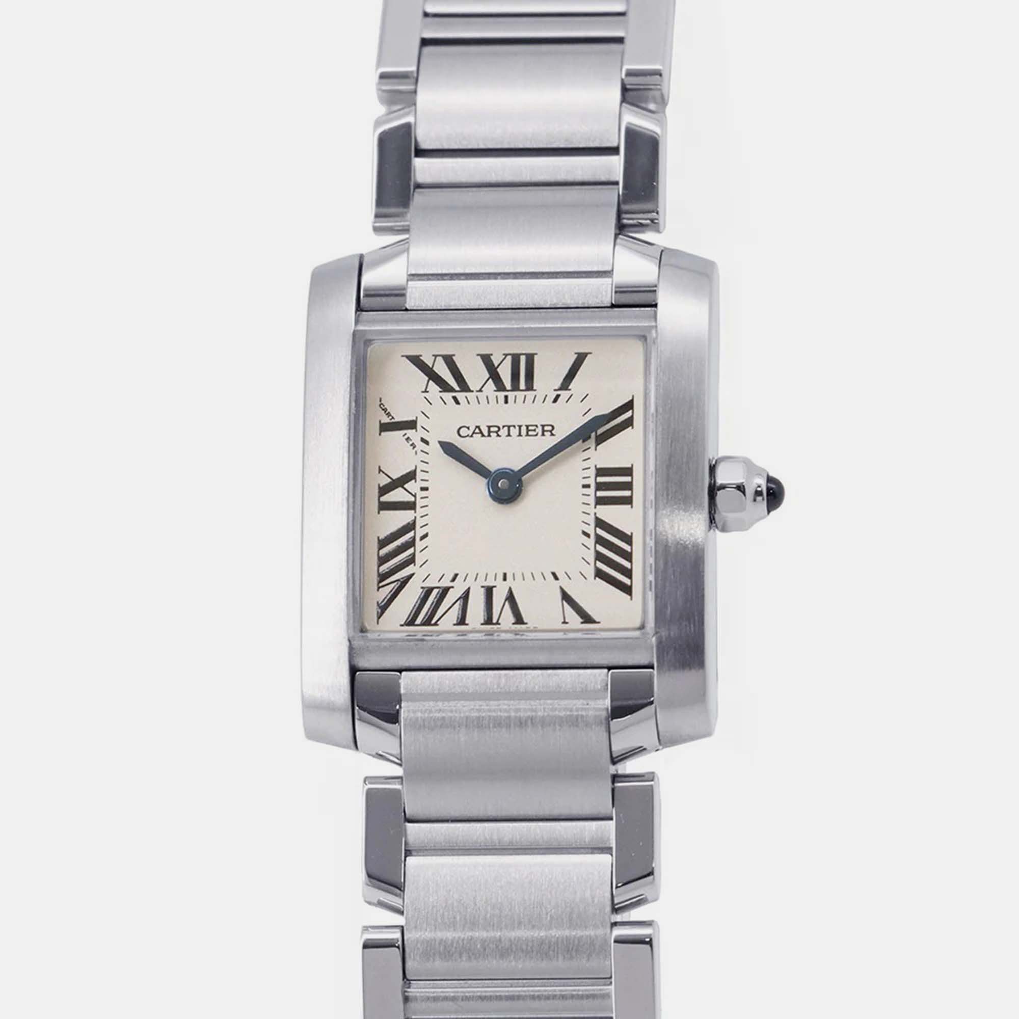 

Cartier Tank Francaise W51008Q3 Quartz Silver Stainless Steel Women's Wristwatch 20 mm