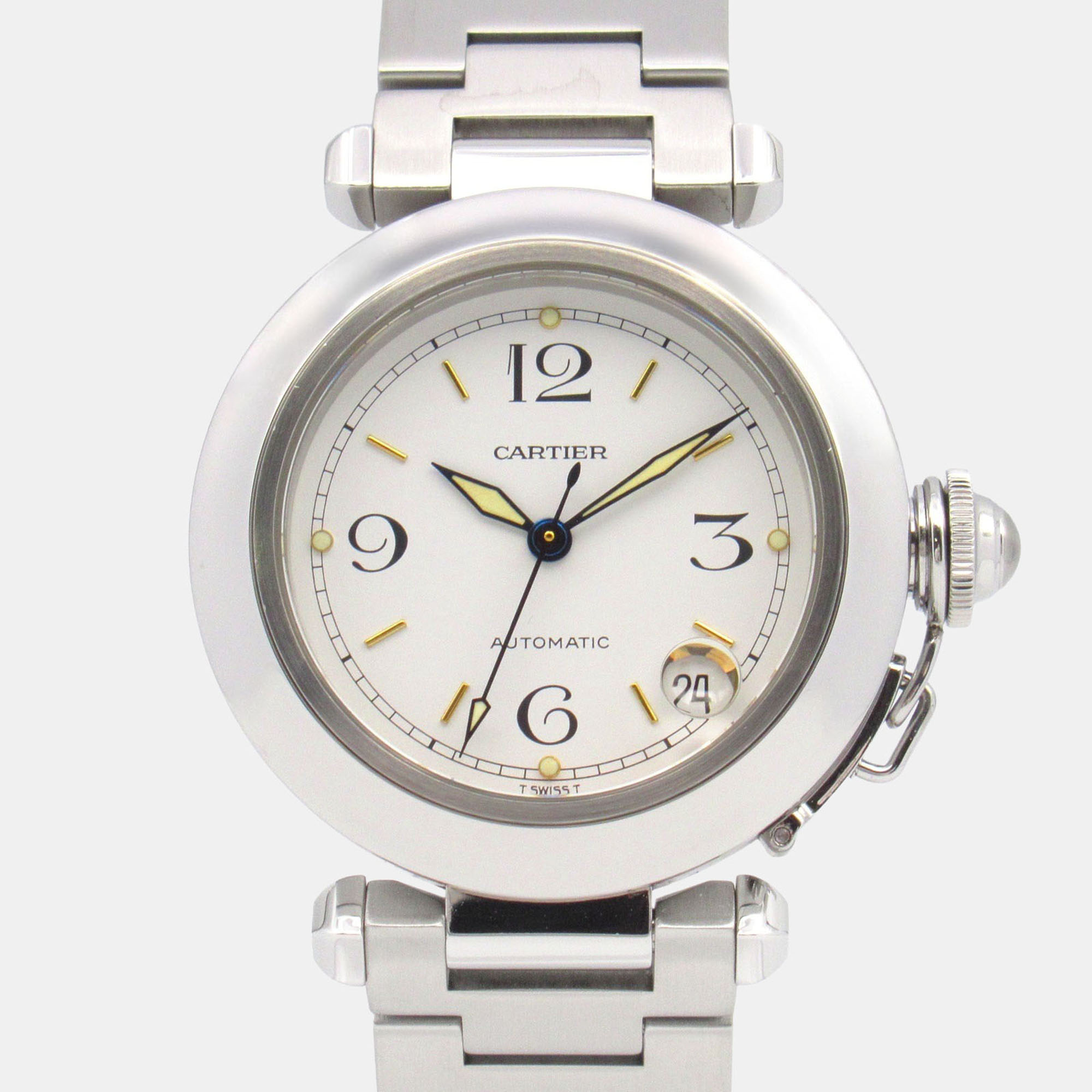 

Cartier Pasha C de Cartier W31015M7 Automatic White Stainless Steel Women's Wristwatch 35 mm