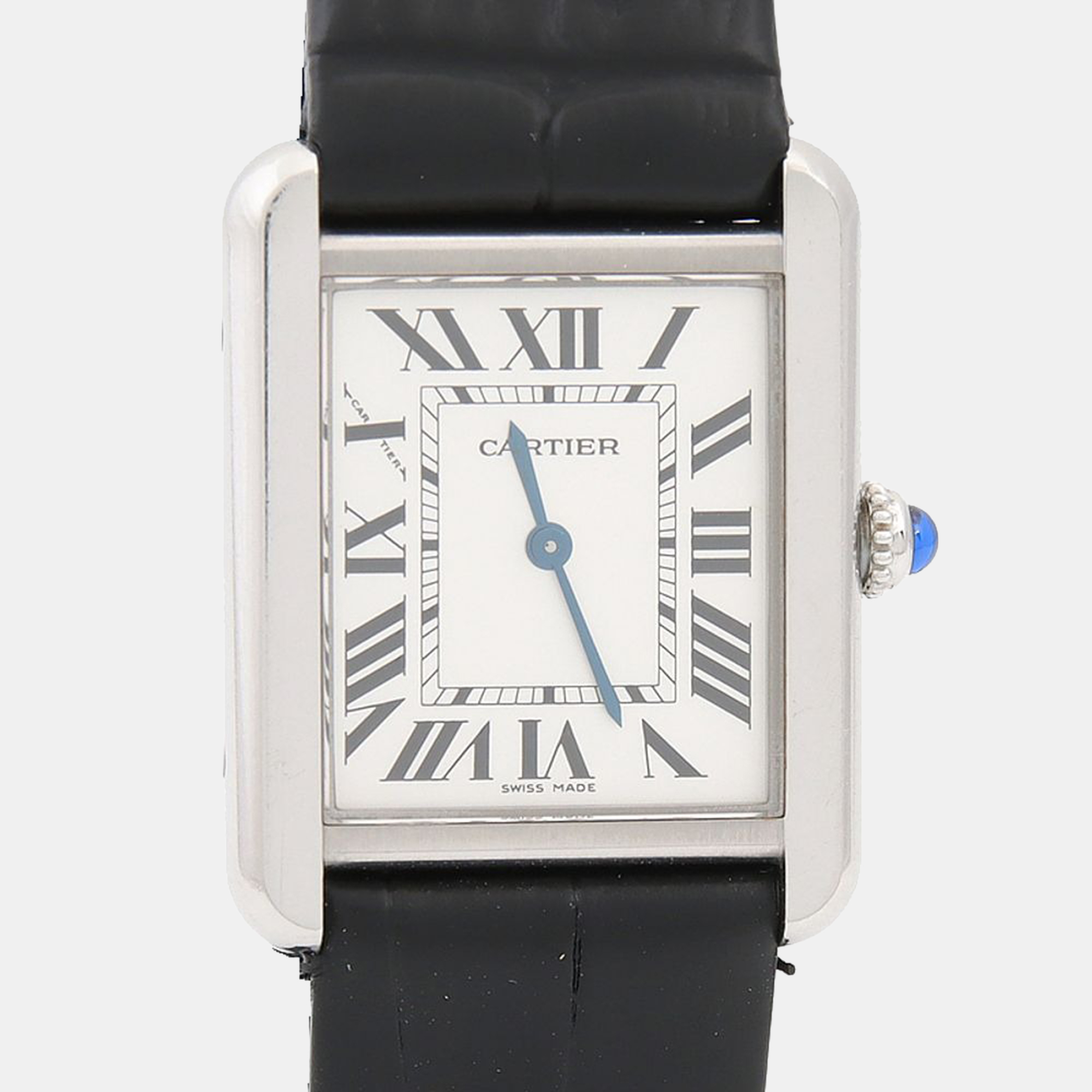 

Cartier Tank Solo W1018255 Quartz White Stainless Steel Women's Wristwatch