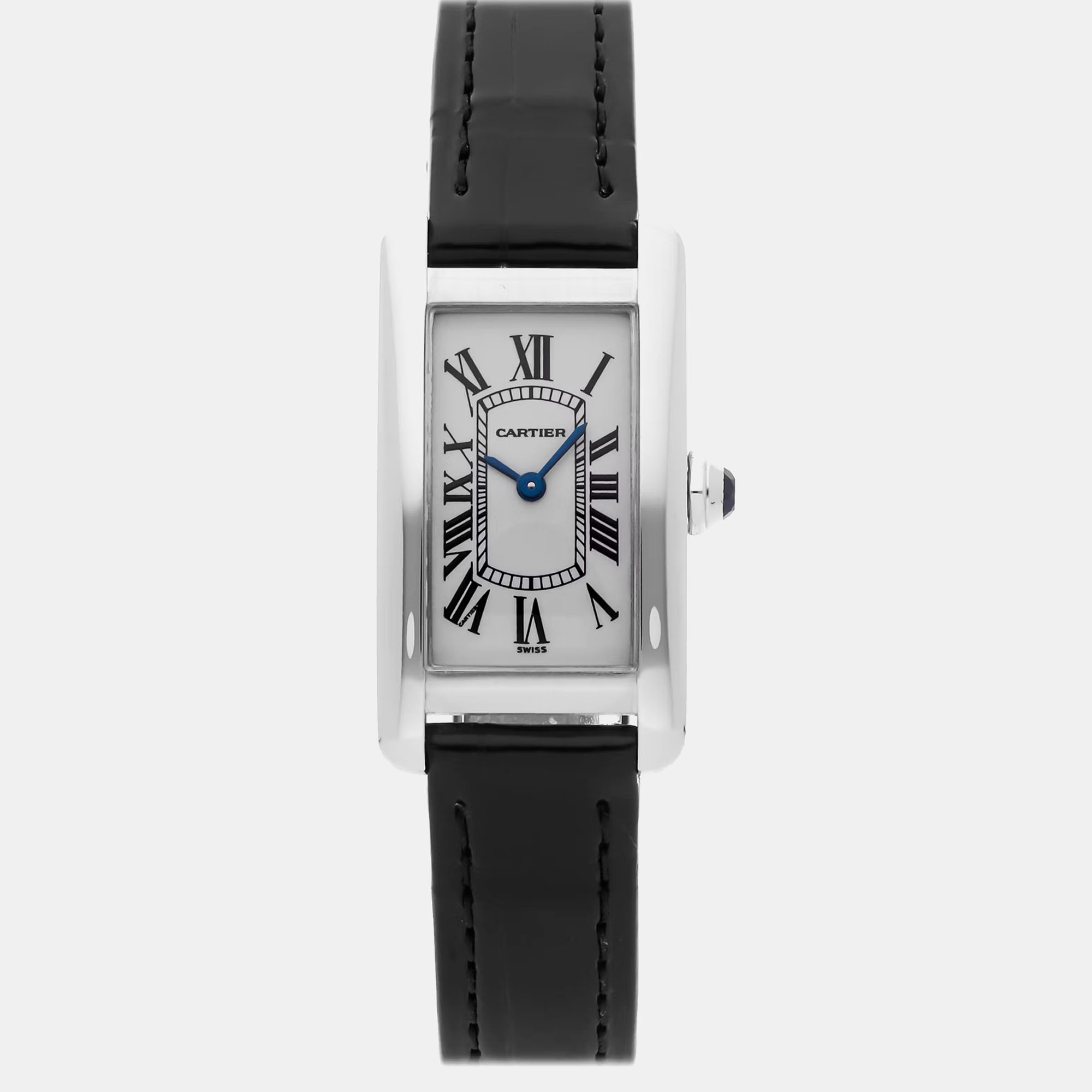 

Pre-Owned Cartier Tank Americaine Small Model W2601956, Silver