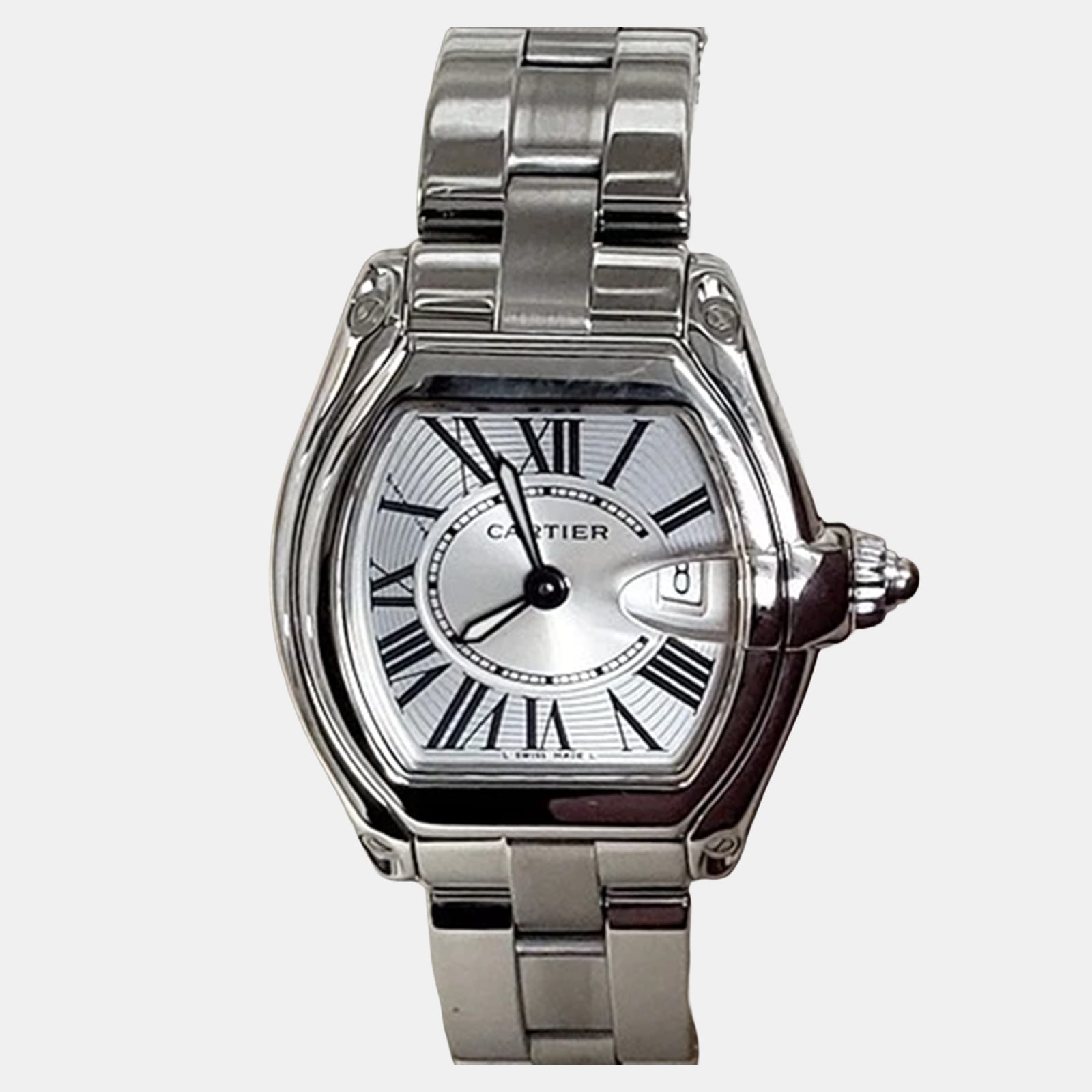 

Cartier Roadster W62016V3 Quartz Silver Stainless Steel Women's Wristwatch 30 mm