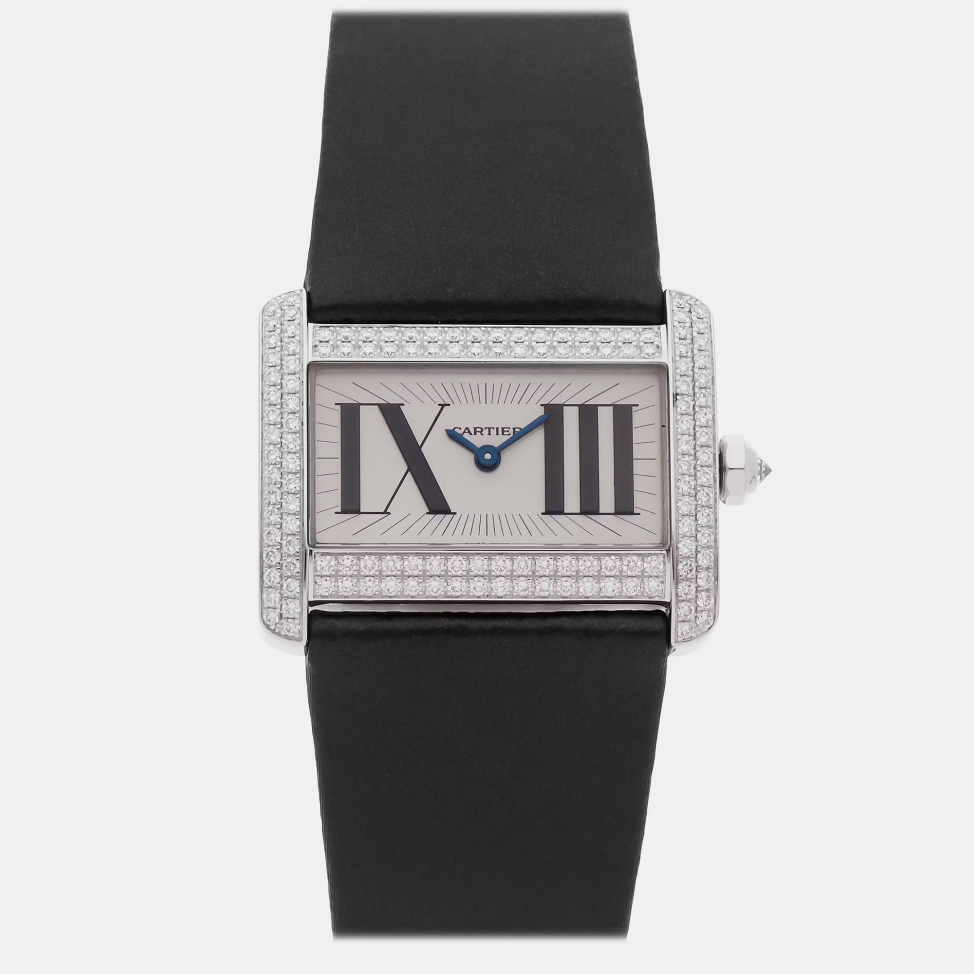 Pre-owned Cartier Tank Divan Wa301571 31 Mm X 20 Mm In Silver