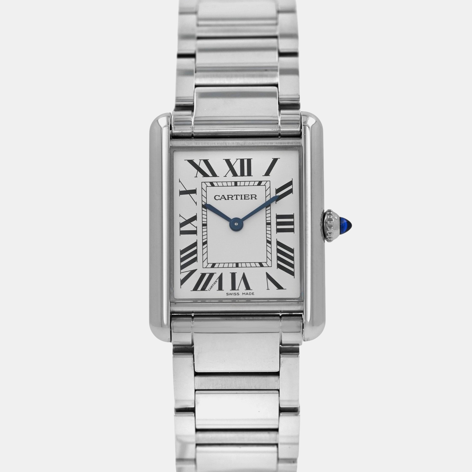 

Cartier Tank Solo 4323 Quartz Stainless Steel Women's Wristwatch 25.5 mm, Silver