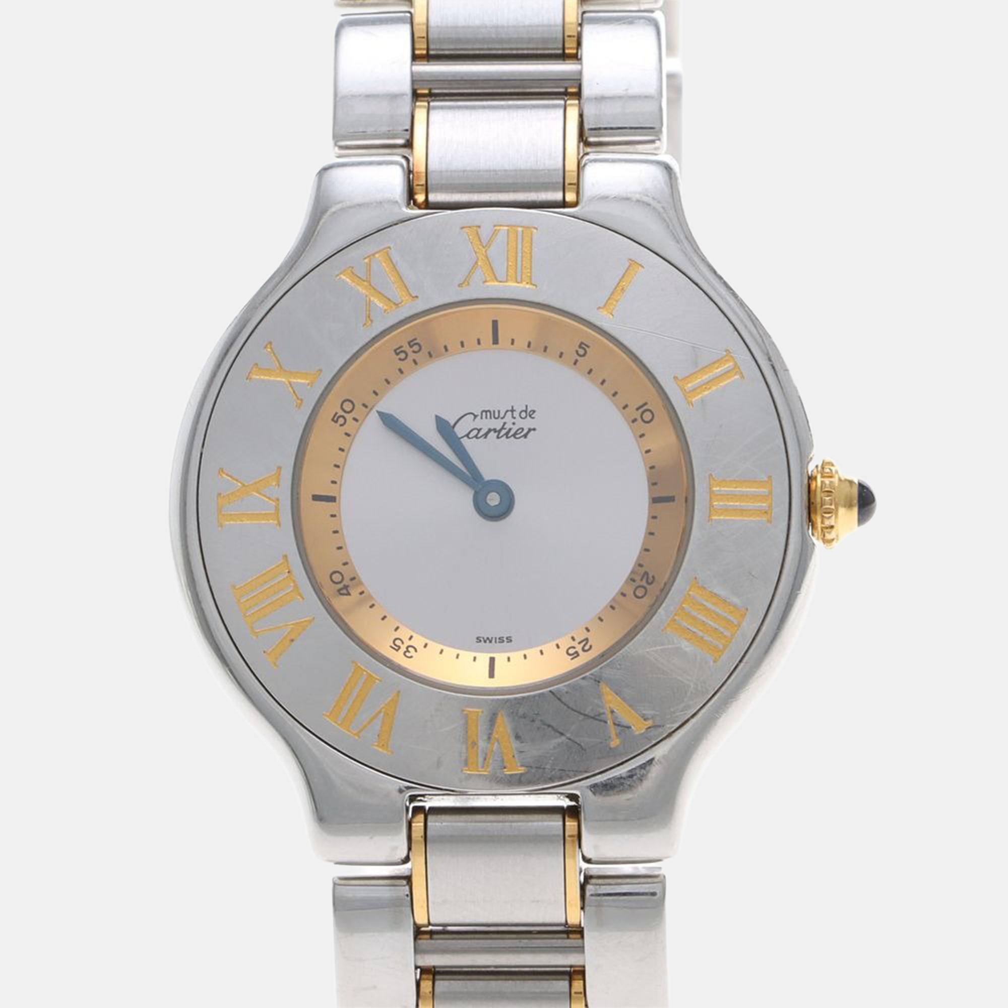 

Cartier 21 Must de Cartier W10072R6 Quartz Silver Gold-Plated Women's Wristwatch