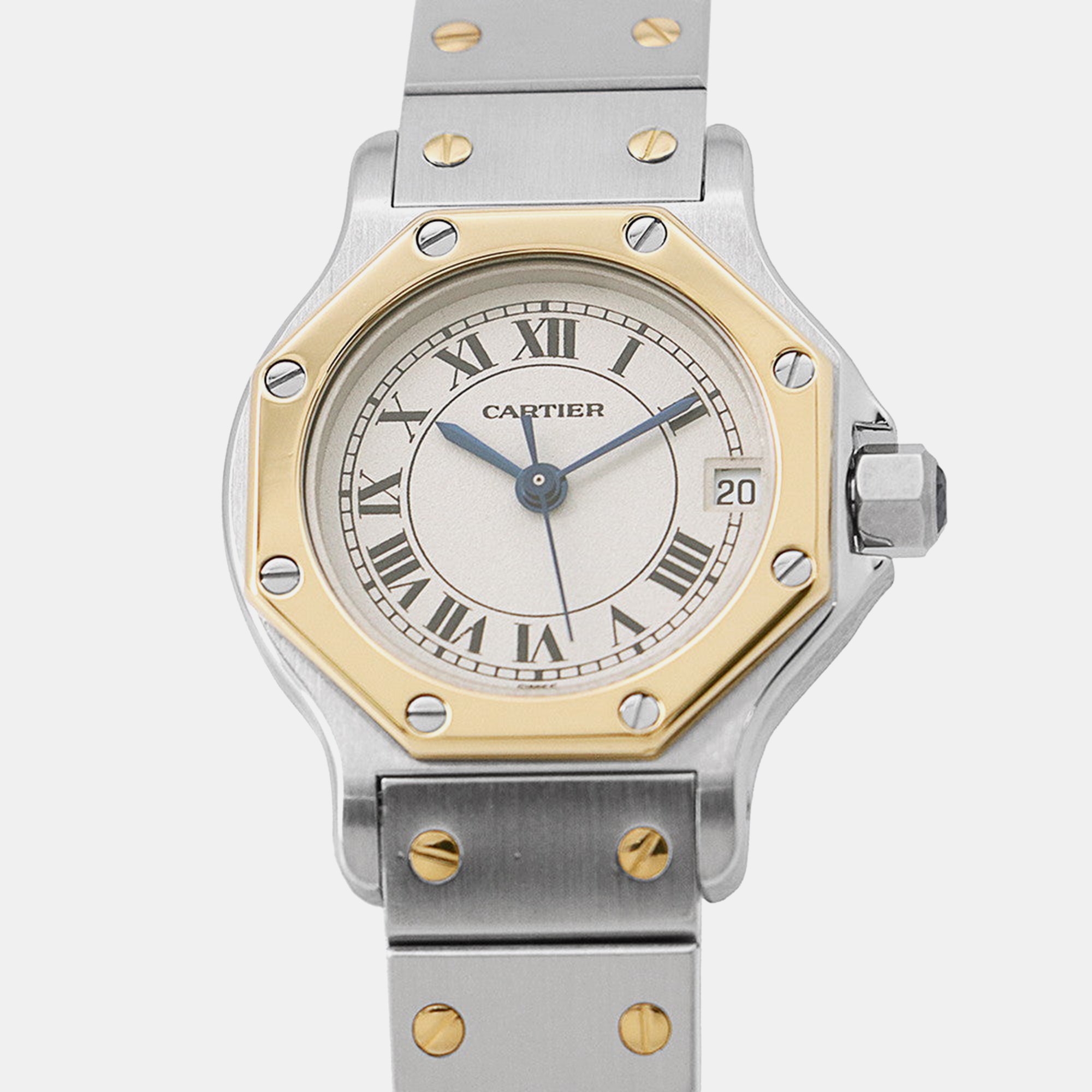 

Cartier Santos W2001683 Quartz White 18k Yellow Gold Stainless Steel Women's Wristwatch 25 mm