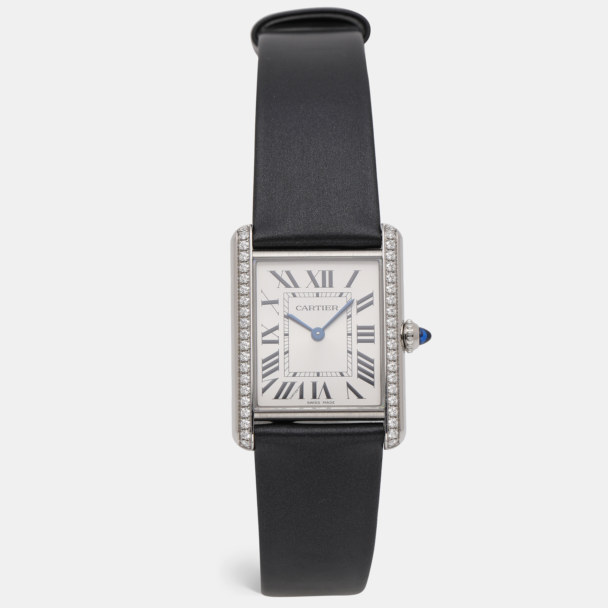 Cartier Tank Must Stainless Steel Diamond Women’s Wristwatch 25.5 mm
