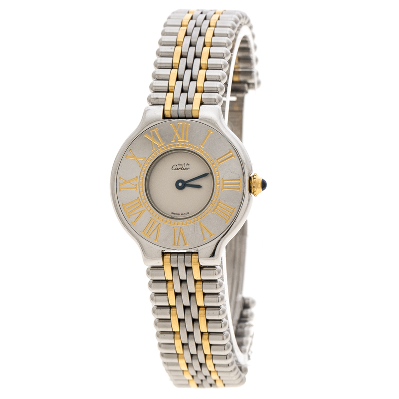 must de cartier quartz ladies watch