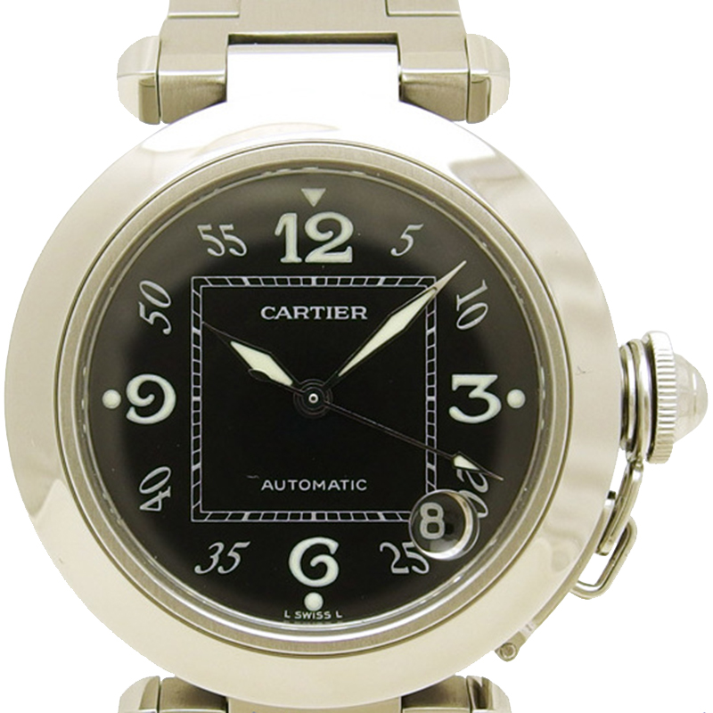 

Cartier Black Stainless Steel Pasha C Women's Wristwatch