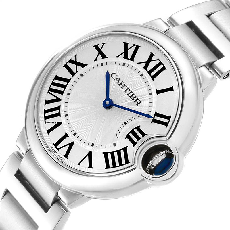 

Cartier Silver Stainless Steel Ballon Bleu W69011Z4 Women's Wristwatch