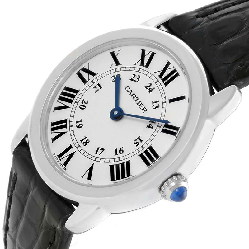 

Cartier Silver Stainless Steel Ronde Solo W6700155 Women's Wristwatch