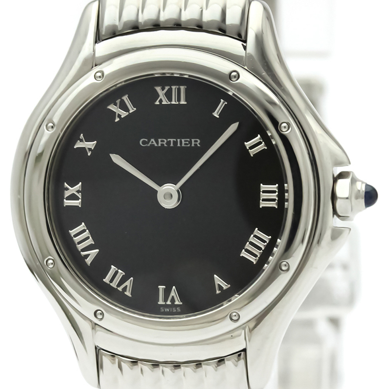 

Cartier Black Stainless Steel Panthere Cougar Women's Wristwatch