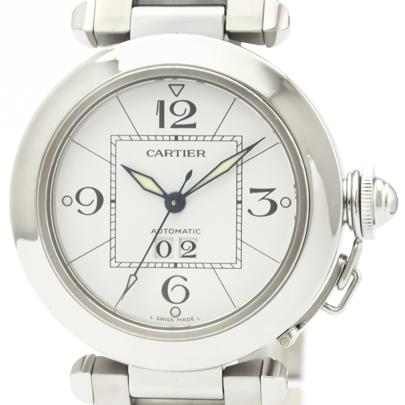 

Cartier White Stainless Steel Pasha C W31015M7 Women's Wristwatch