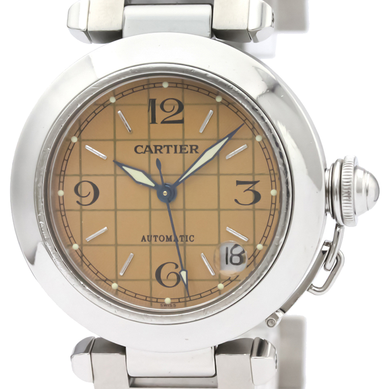 

Cartier Salmon Beige Stainless Steel Pasha C W31024M7 Women's Wristwatch